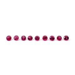ルビー 9個セット タイ/モザンビーク産 0.50ct(9pcs合計) / 2.2x2.2mm前後 [260532281]