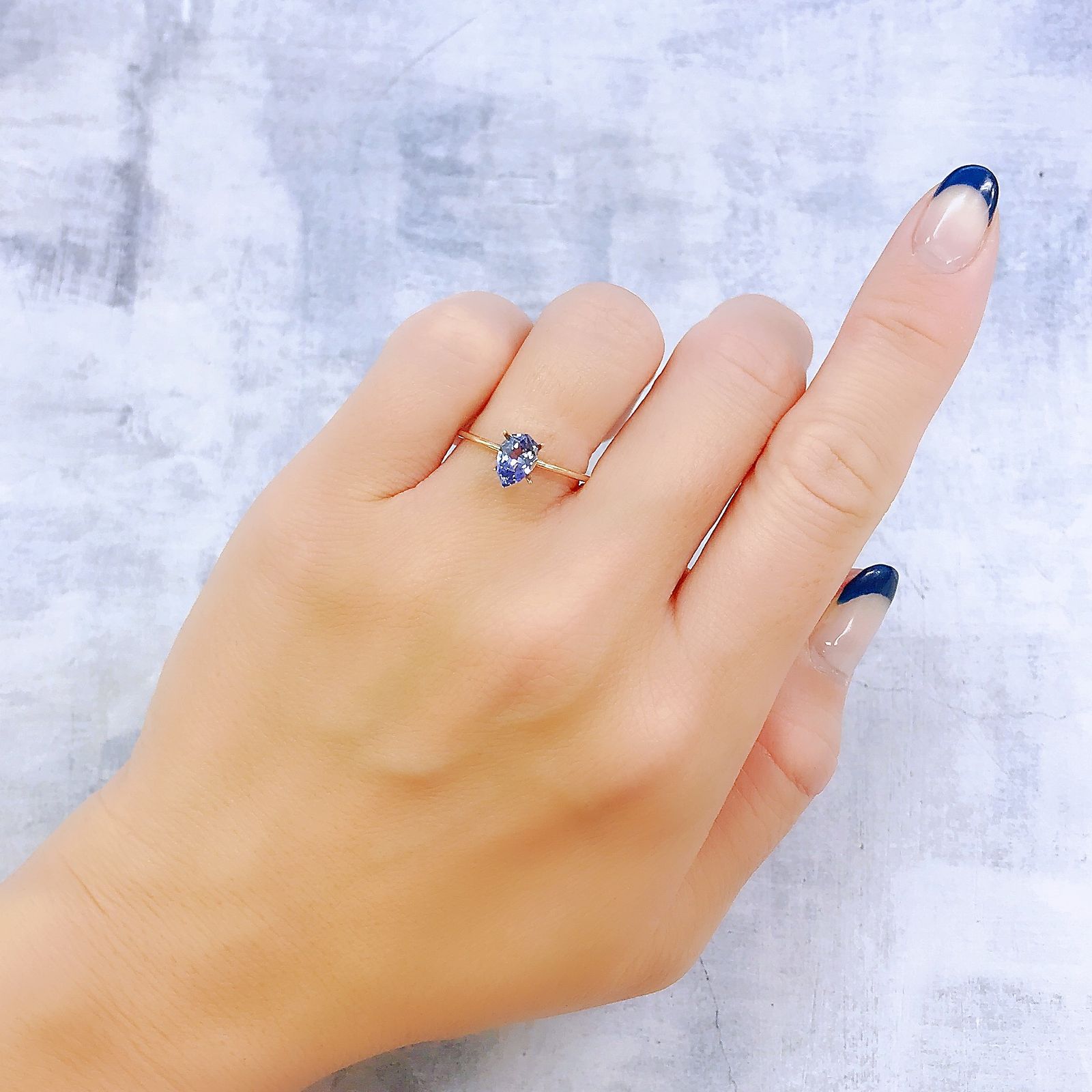 ◇カスタムカット◇タンザナイト(宝石名タンザナイト)タンザニア産 0.75ct 識別済[221118961]7.4x4.9mm前後
