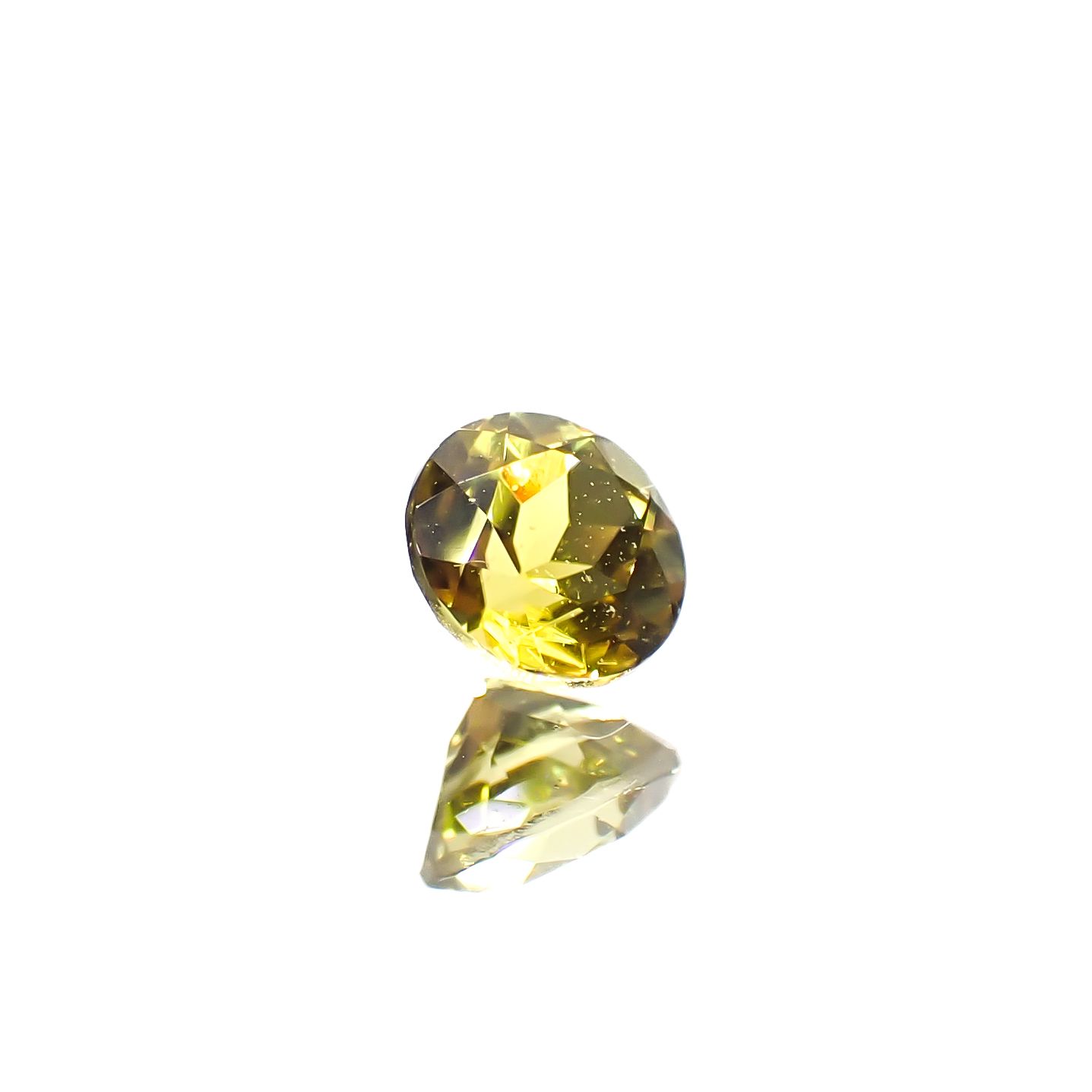 カナリートルマリン ザンビア・カナリー鉱山産 0.27ct[240527817]3.9x3.9mm前後