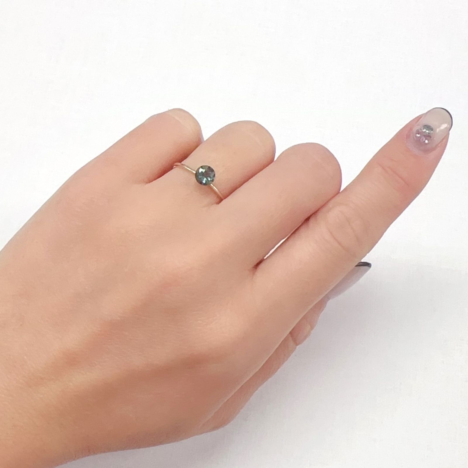 カラーチェンジアンデシン モンゴル産 0.49ct[240226315]5.1x5.1mm前後
