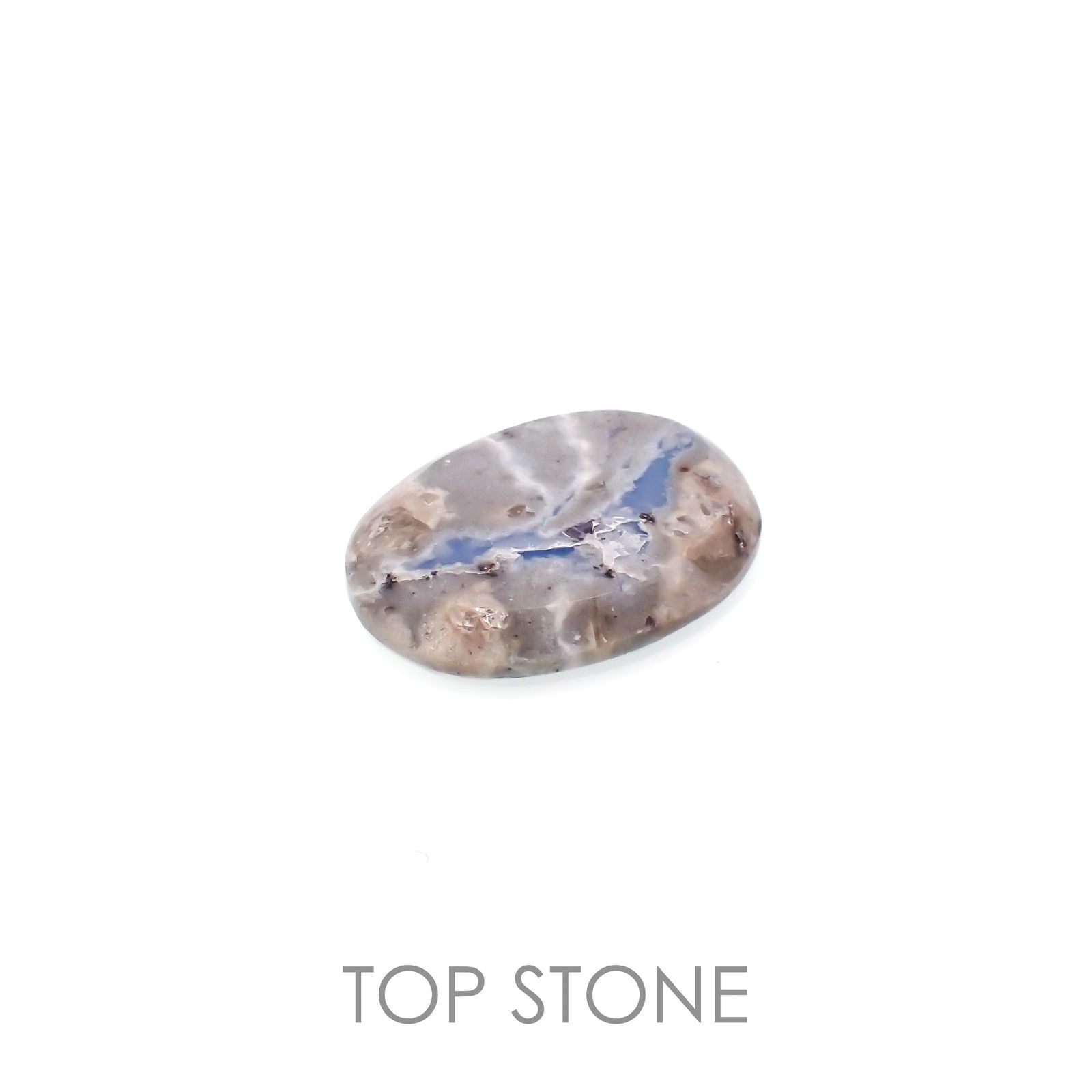 マトリックスブルーオパール アメリカ・オレゴン州産 3.30ct[221219386]15.3x11.3mm前後