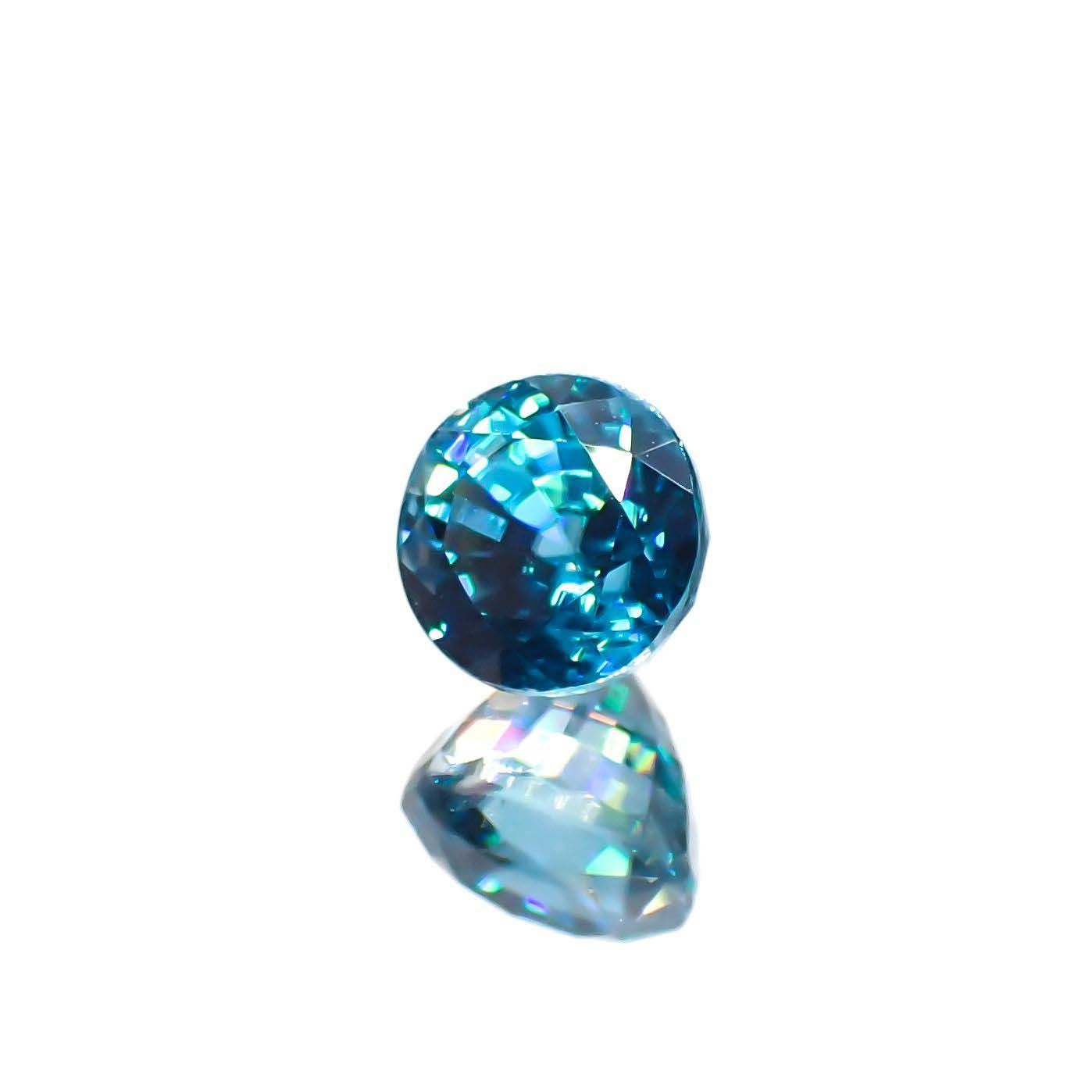 ラタナキリブルージルコン カンボジア産 1.39ct[220917928]5.2x5.2mm前後
