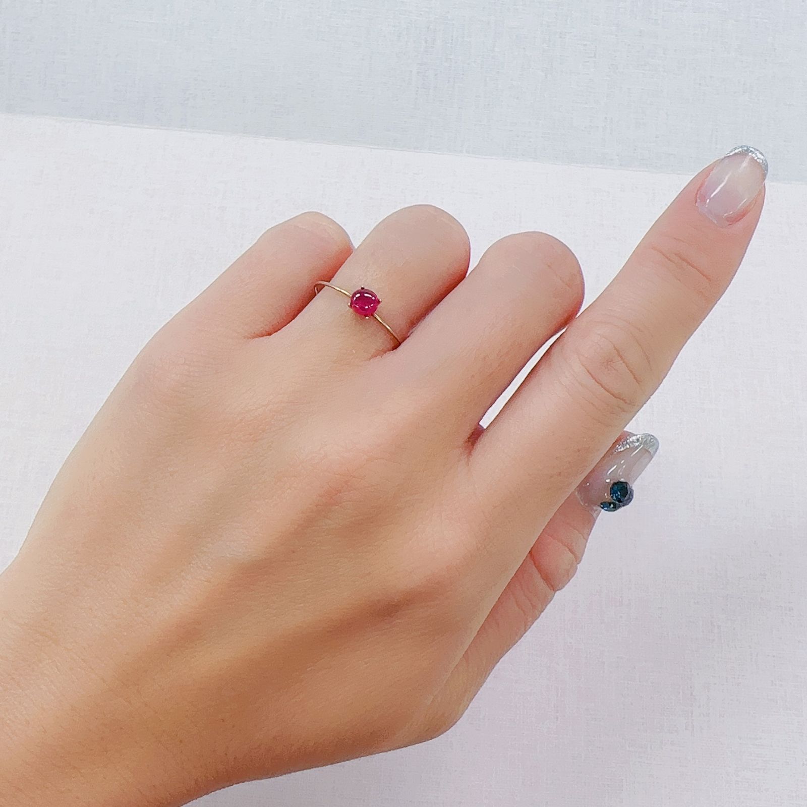 ルビー 非加熱 ビルマ産 0.52ct[230622360]4.4x4.2mm前後