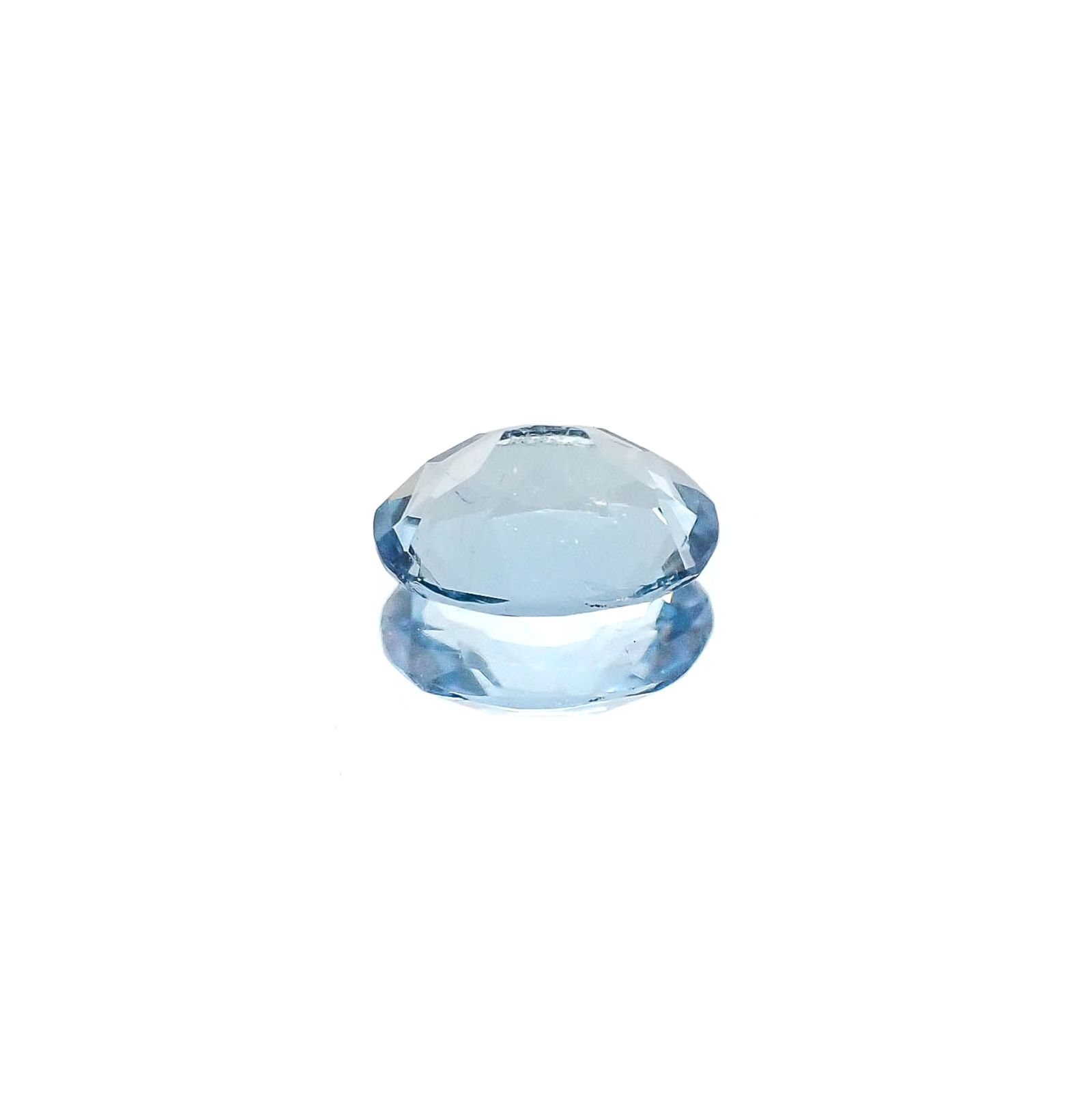 アクアマリン サンタマリアカラー(宝石名アクアマリン)モザンビーク産 識別済 0.44ct / 6.2x4.2mm前後 [260617250]