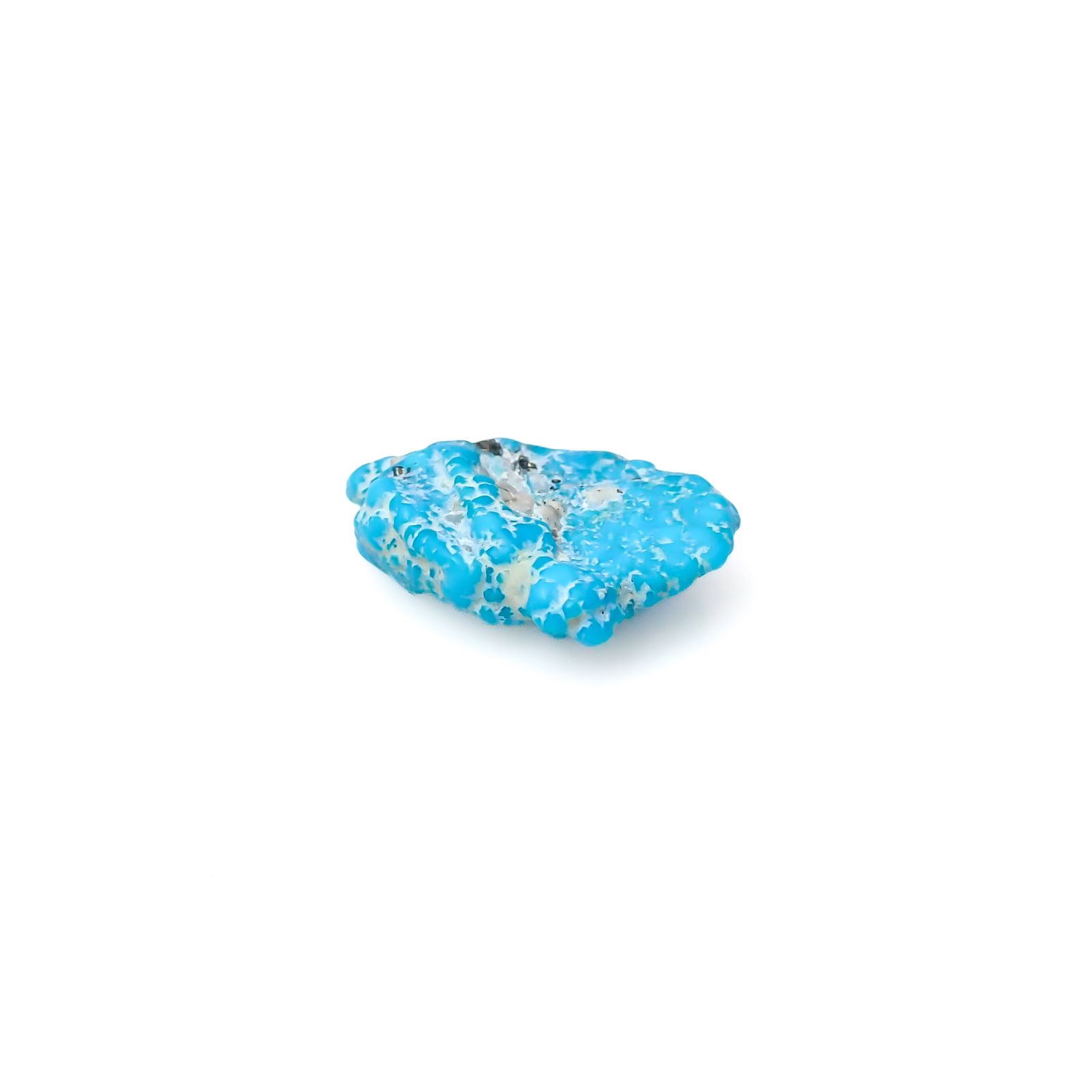 ターコイズ 原石 アメリカ・アリゾナ州キングマン産 8.16ct[240226374]18.9x13mm前後