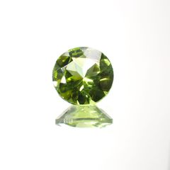 ペリドット(宝石名ペリドット) パキスタン産 1.28ct 識別済[211013086]7.1×7.1mm前後
