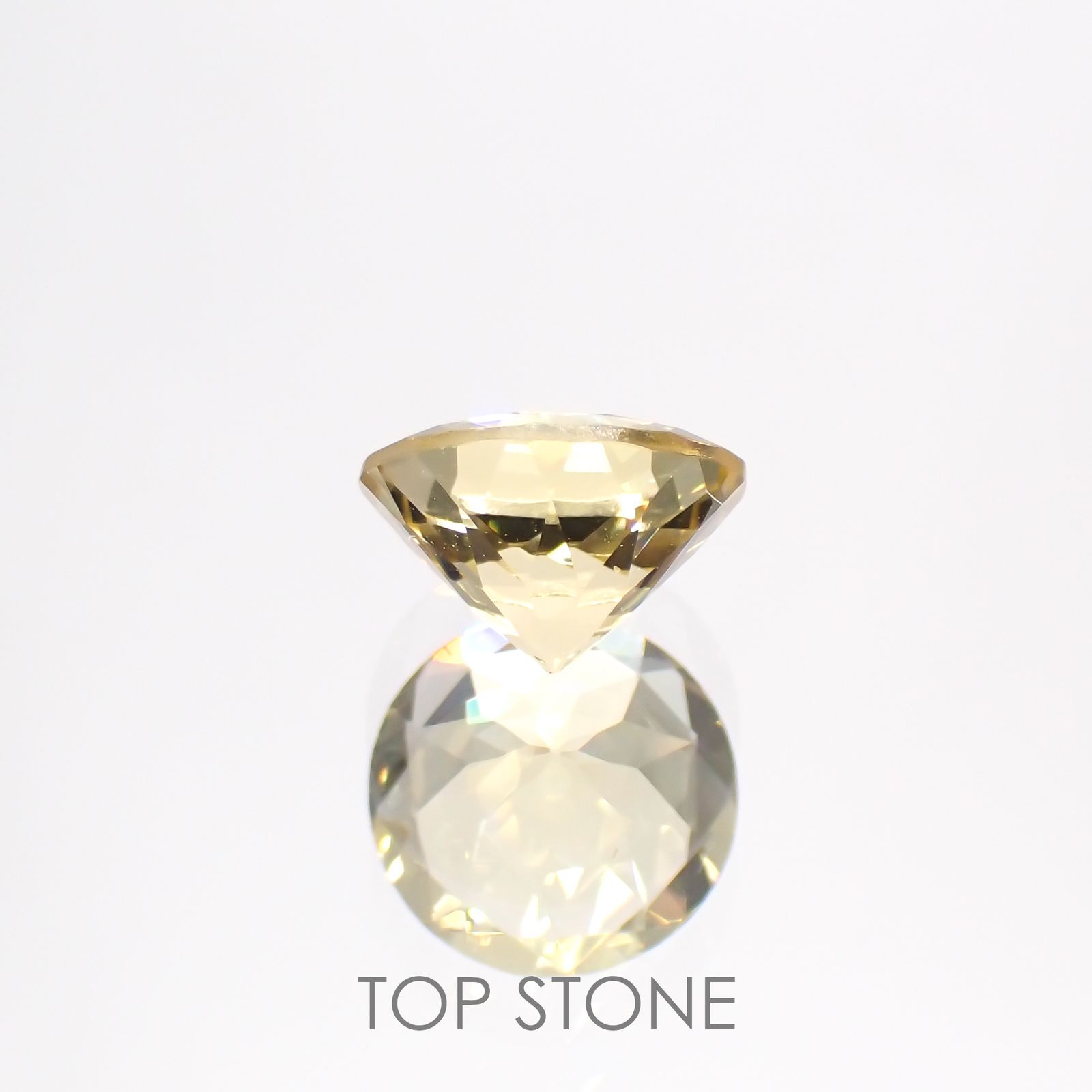 イエローベリル(宝石名イエロー・ベリル)ブラジル産 1.06ct 識別済[211113649]7.1x7mm前後