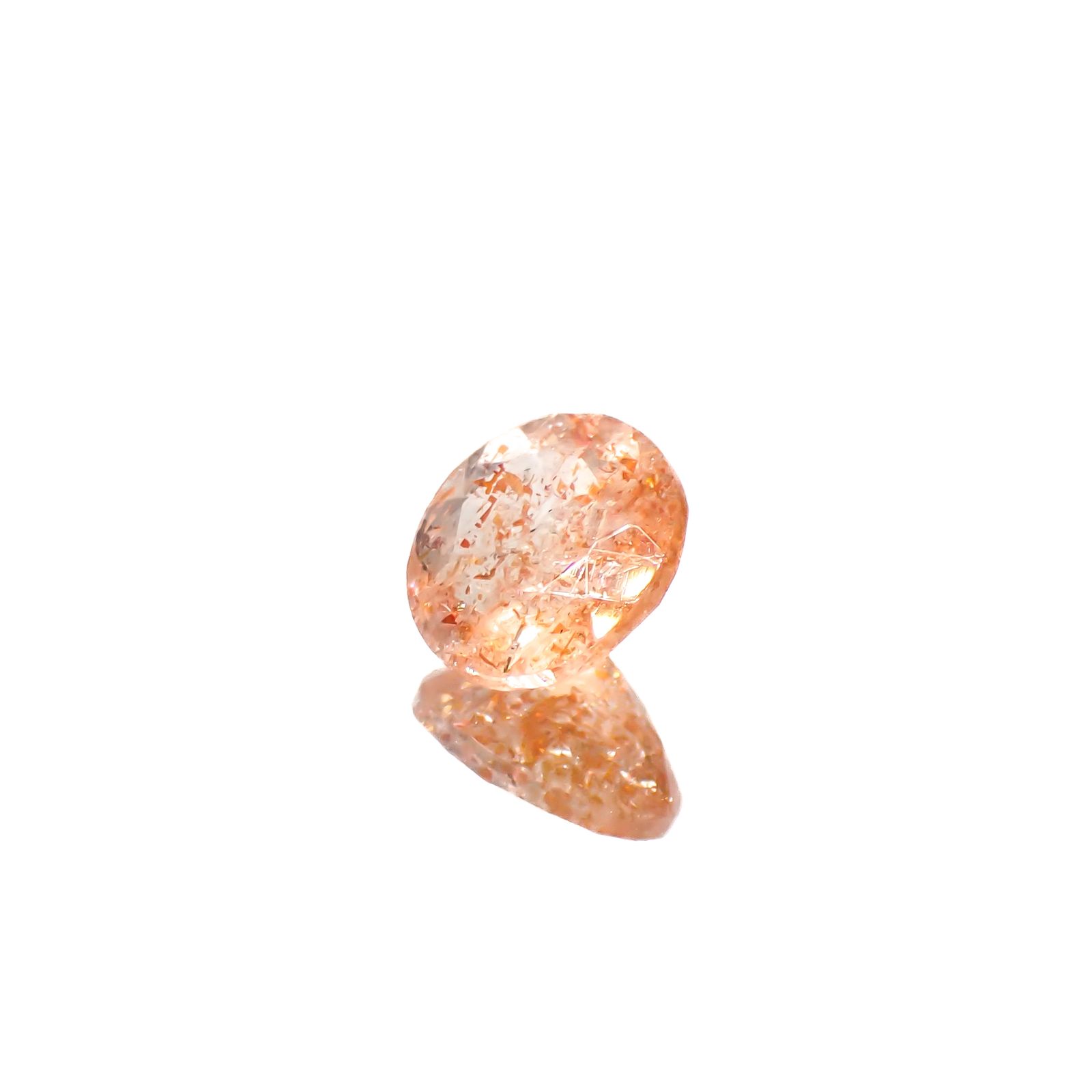 イリュージョンサンストーン タンザニア産 1.46ct[240728538]7.8x7.8mm前後