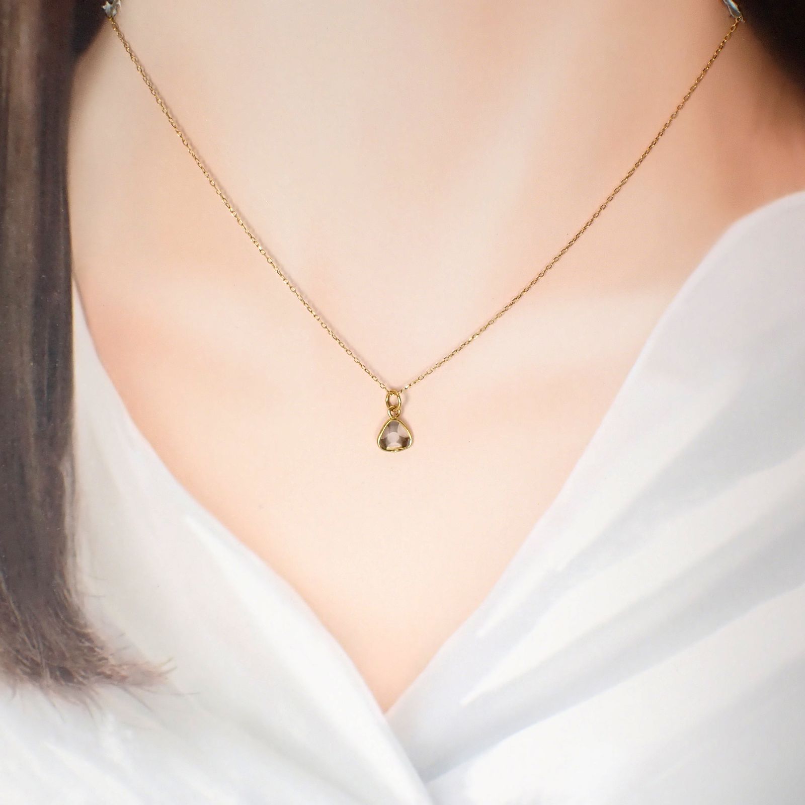 ◇K18仕様◇トラピッチェスライスダイヤモンド ペンダントトップ/チャーム(※チェーン別売り) 0.91ct / 6.5x6.6mm前後 [250430225]