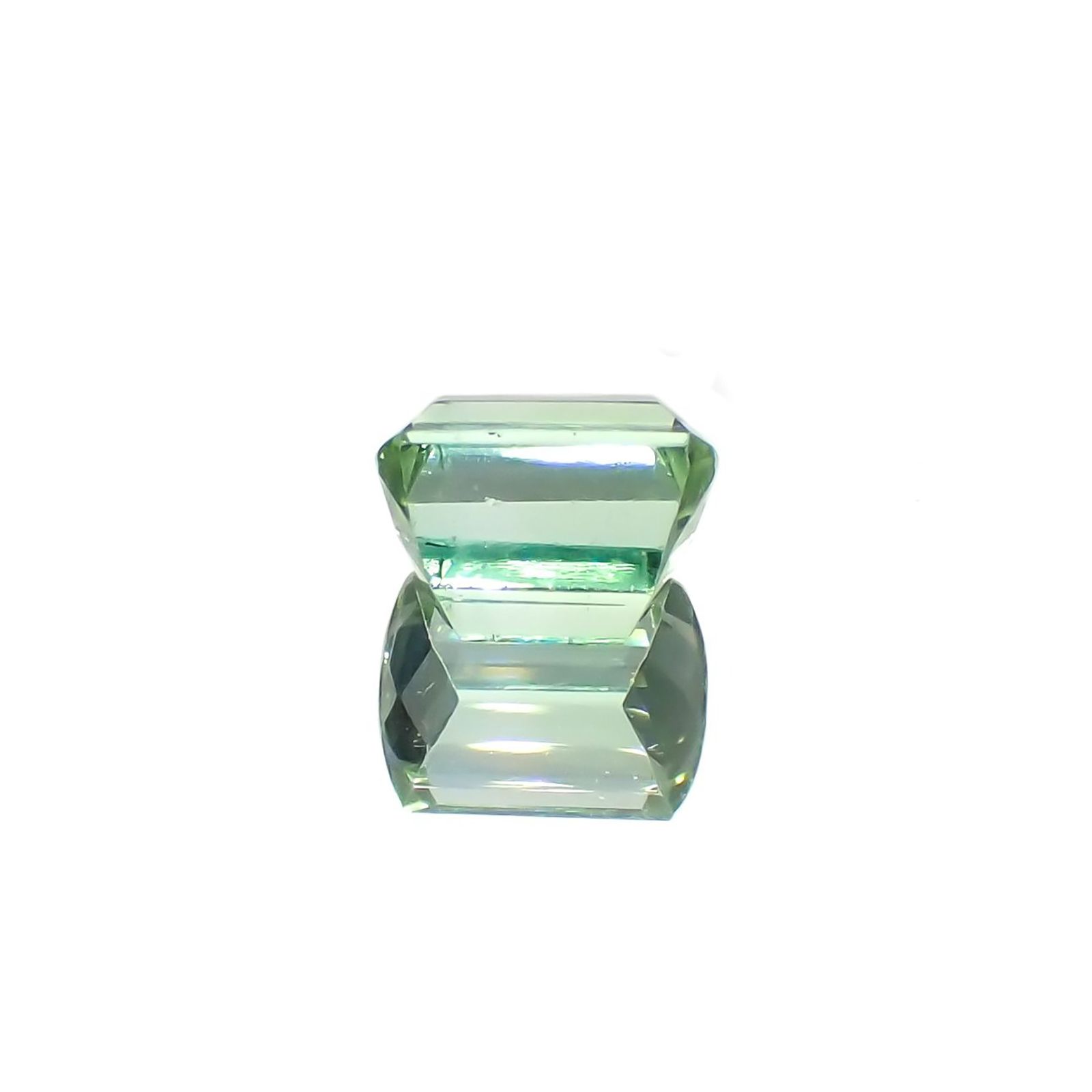 ミントトルマリン(宝石名トルマリン)アフガニスタン産 識別済 1.27ct / 6.7x4.9mm前後 [260320979]