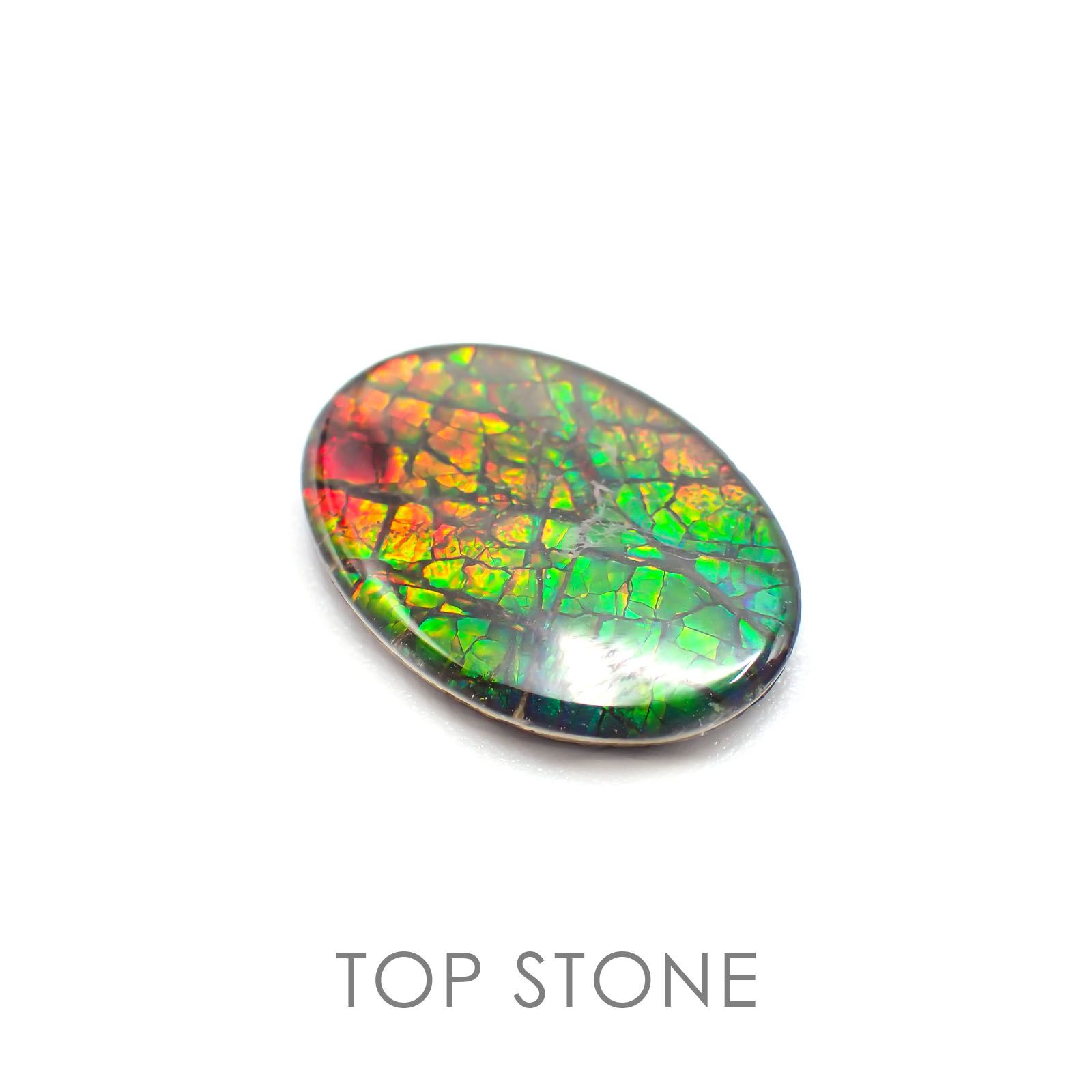 アンモライト カナダ産 ルース 6.85ct[21019028]17.9×12.9mm前後