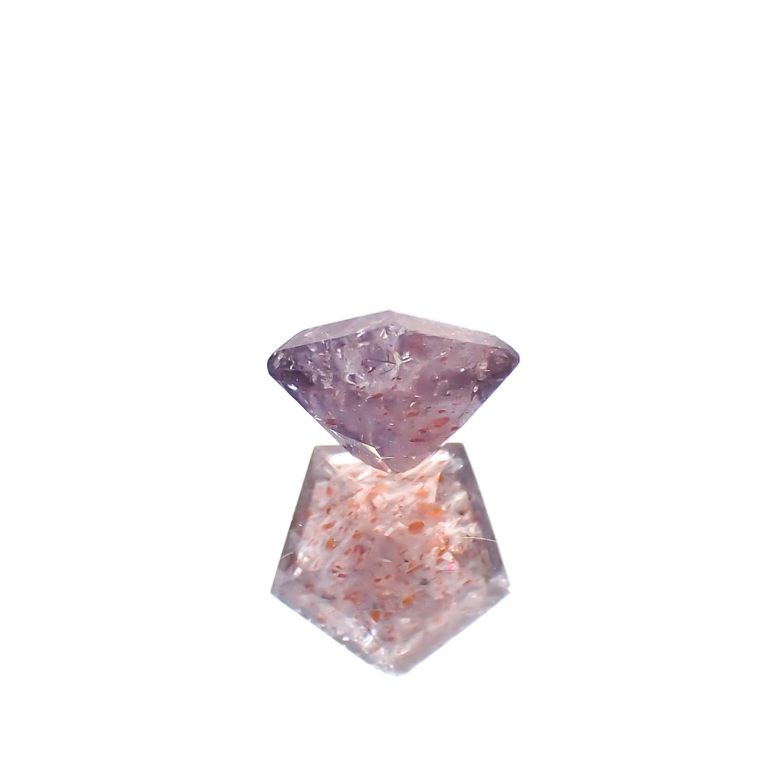 ◇ペンタゴンカット◇ブラッドショットアイオライト インド産 0.60ct[230320948]5.8x6.1mm前後