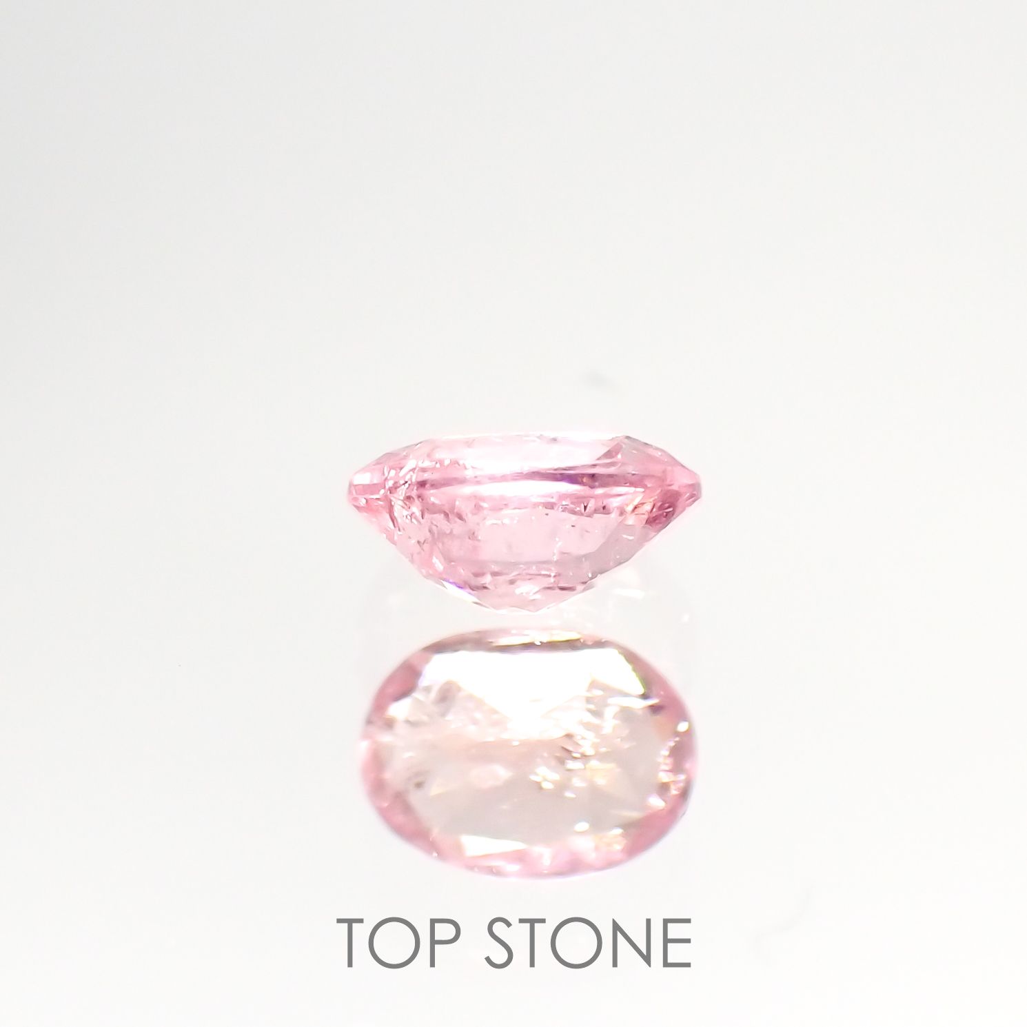 ペツォッタイト(ラズベリル)(宝石名ペツォッタイト) マダガスカル産 0.159ct ソ付(彩珠)[210812613]3.9×2.9mm前後