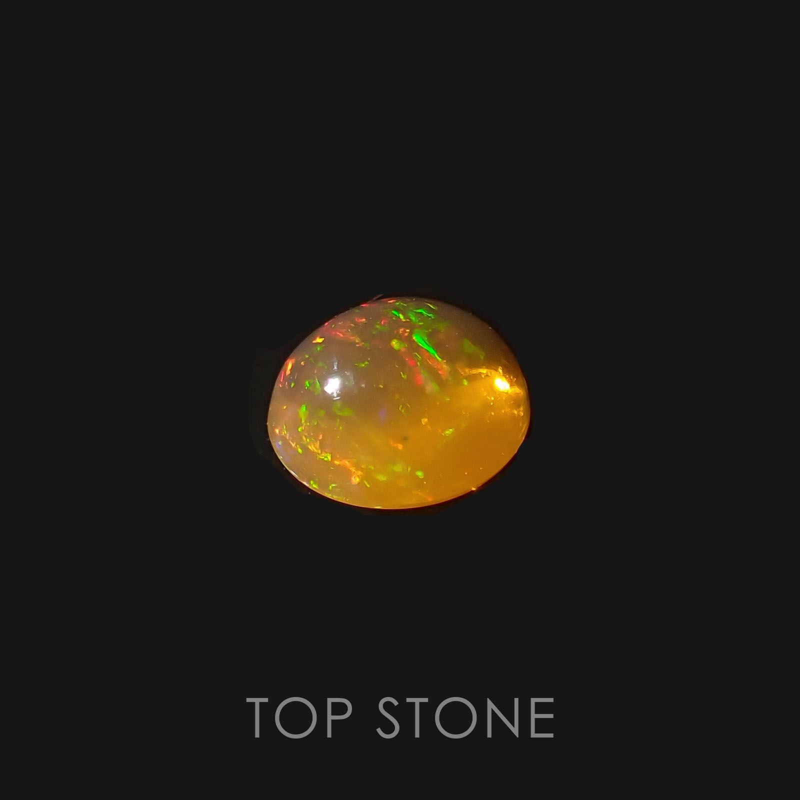 ファイヤーオパール メキシコ産 ルース 0.49ct[20085107]5.8×5.2mm前後