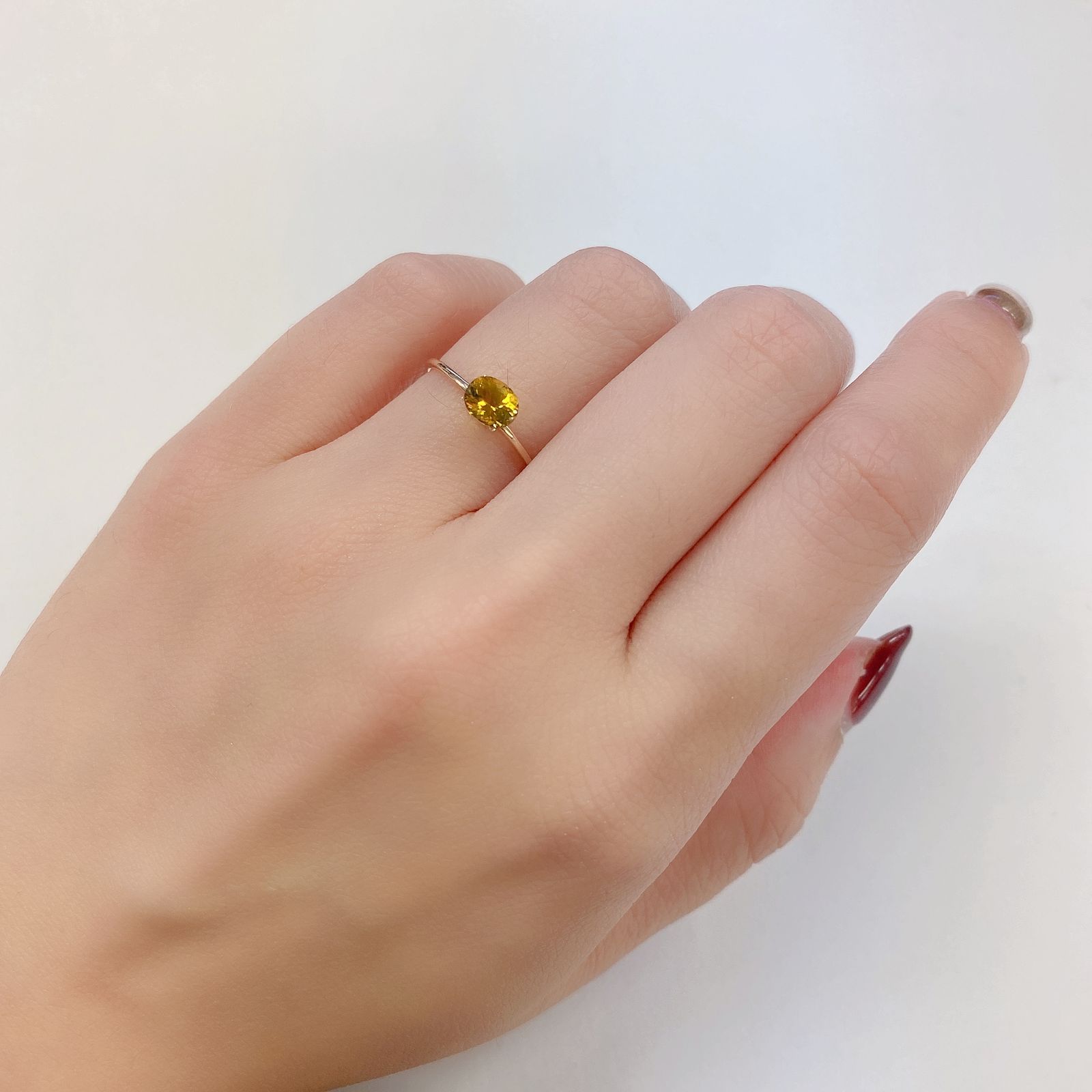 クリノヒューマイト(宝石名クリノヒューマイト) パキスタン産 0.565ct ソ付(CGL)[21059597]5.5×4.5mm前後