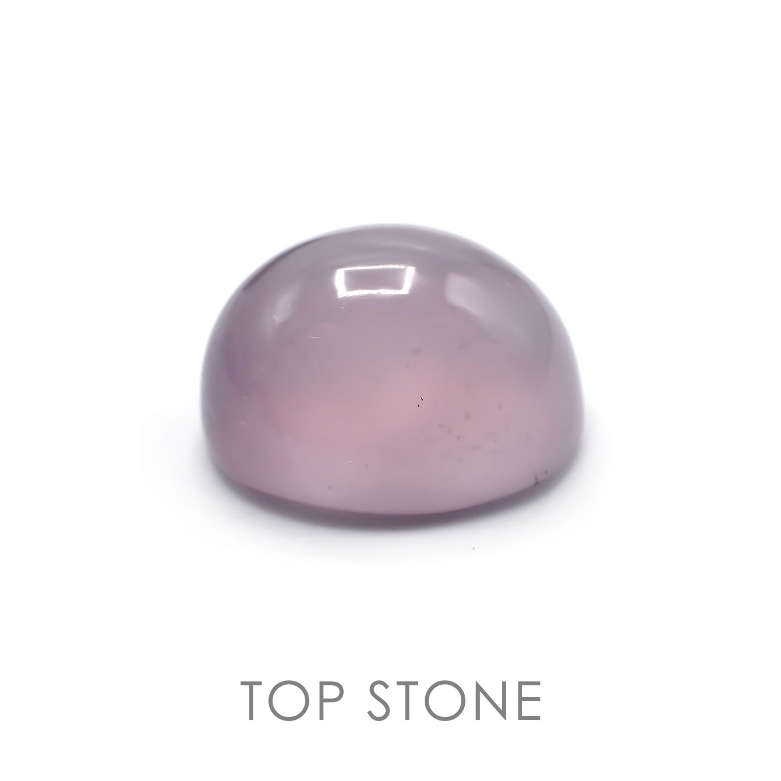 パープルカルセドニー(宝石名バイオレット・カルセドニー) インドネシア産 14.61ct 識別済[21017971]16.3×13.3mm前後