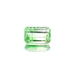 バイカラーツァボライト(宝石名グリーン グロッシュラー・ガーネット)タンザニア産 識別済 1.27ct / 7.6x4.8mm前後 [231124264]