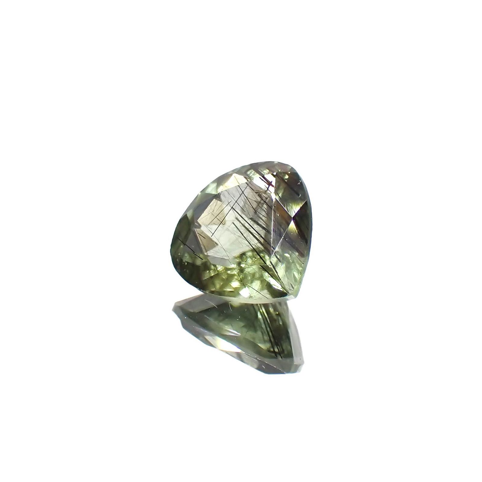 ルドウィジャイトインペリドット パキスタン産 1.90ct / 8.5x8.2mm前後 [260419515]