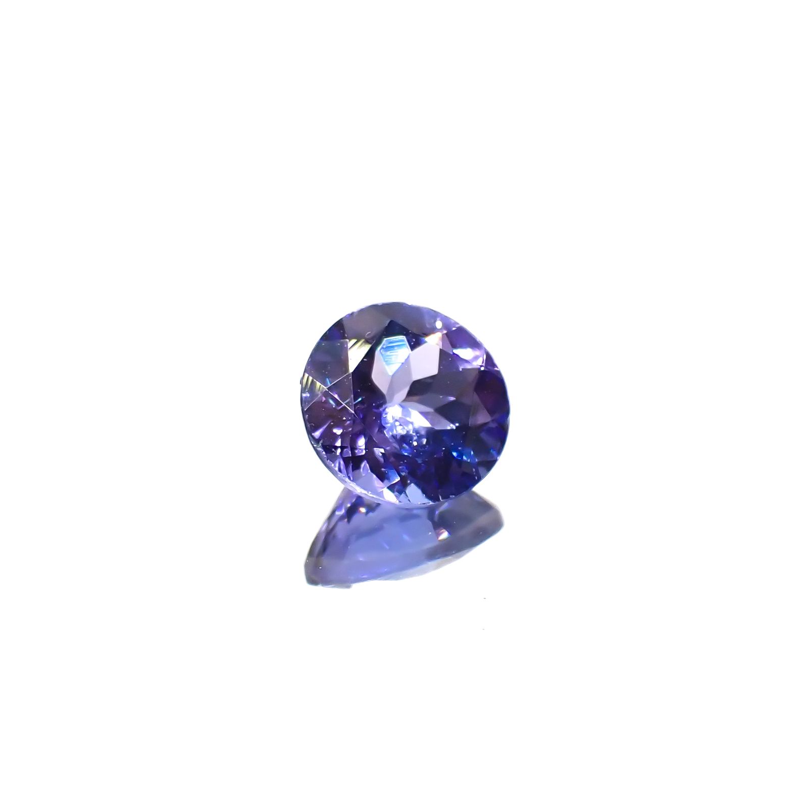 タンザナイト(宝石名タンザナイト)タンザニア産 0.86ct 識別済[240627886]6.1x6.1mm前後