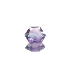 ◇ヘキサゴンカット◇パーティカラーフローライト フルオレッセンス 中国産 2.78ct[240628191]8.2x8.2mm前後