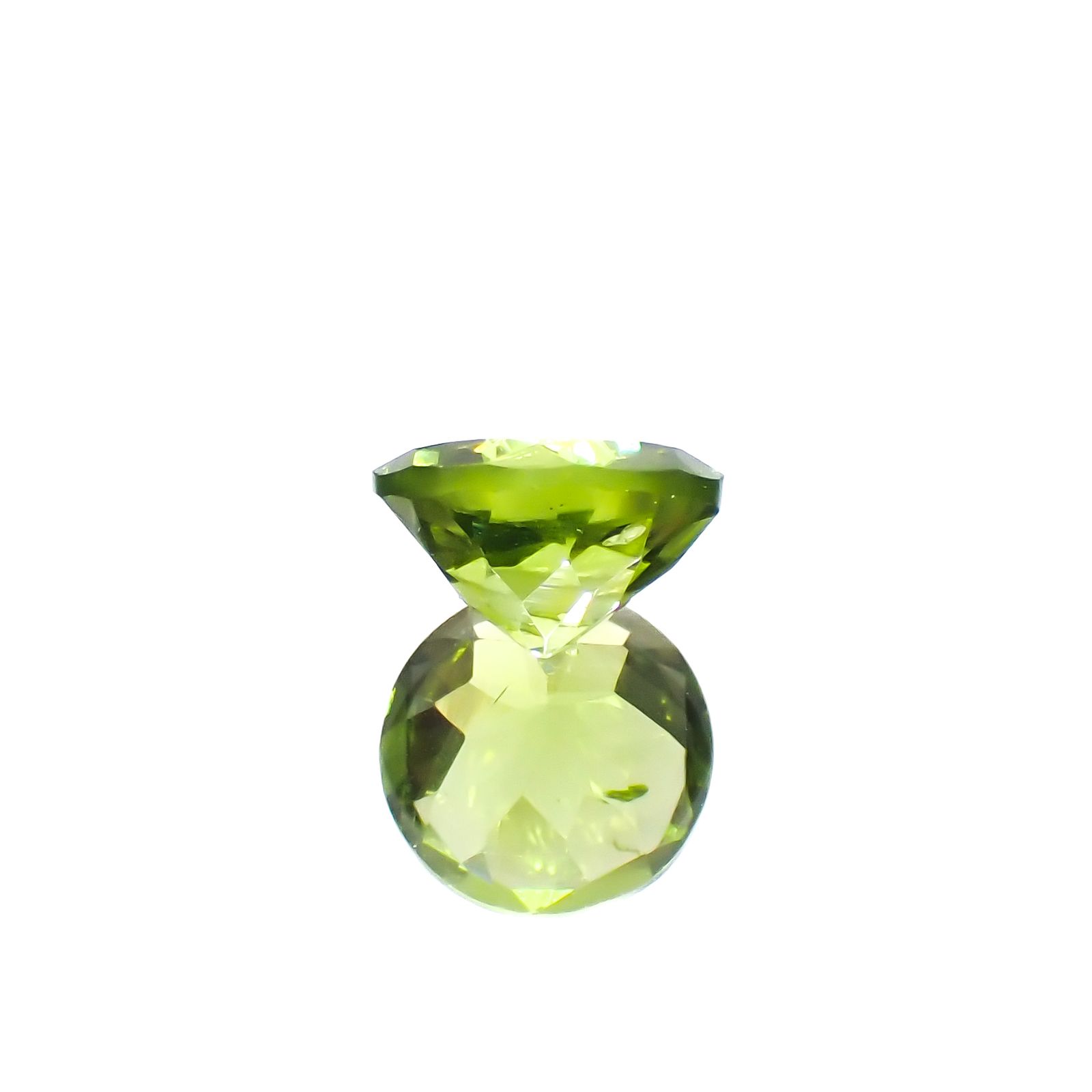 リリーパッドペリドット アメリカ・アリゾナ州産 2.17ct [231224597]7.9x7.9mm前後