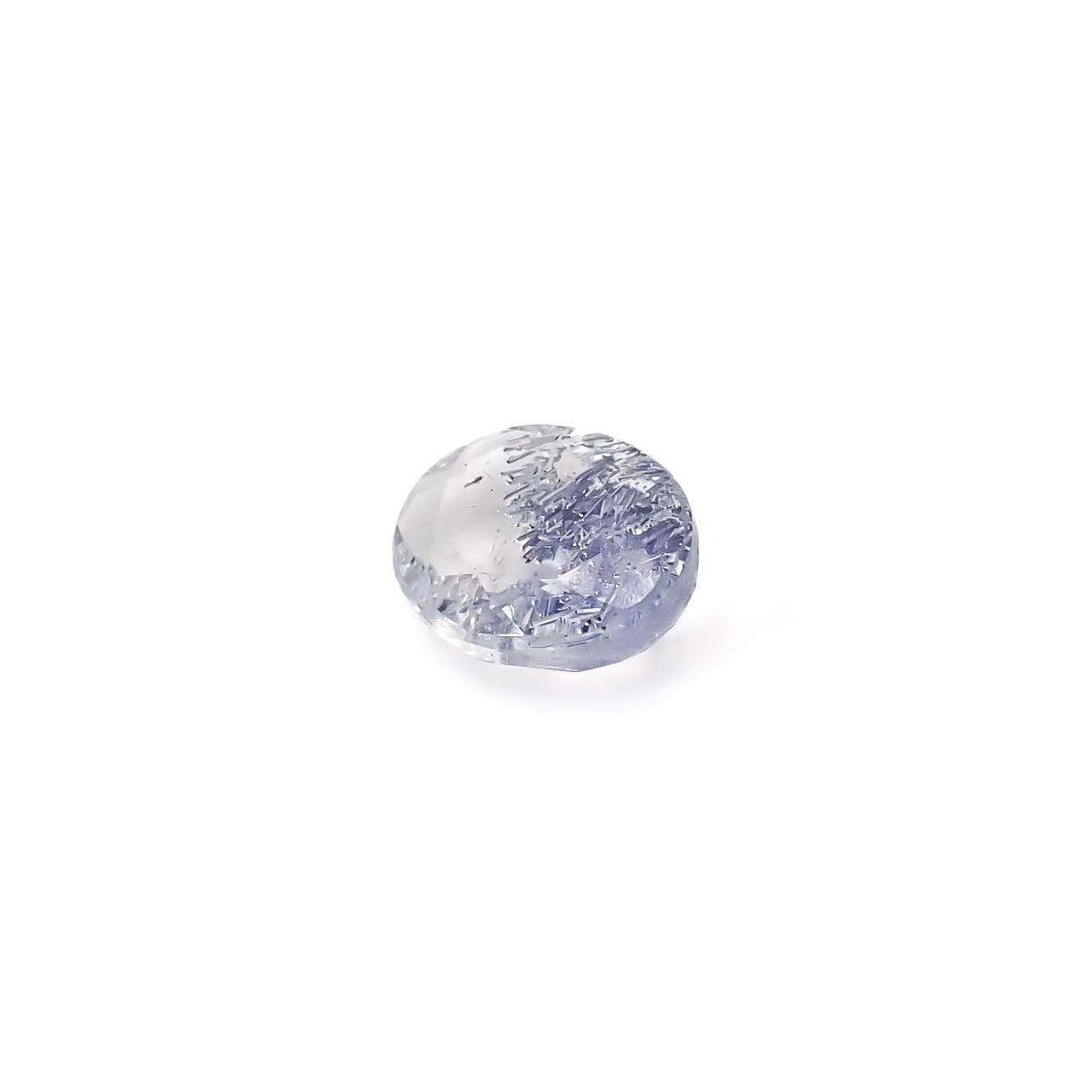 デュモルチェライトインクォーツ ブラジル産 0.74ct / 6.8x5.5mm前後 [260331855]