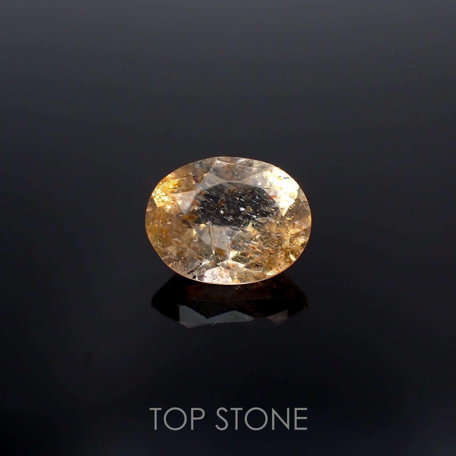 イリュージョンサンストーン インド産 1.65ct[221219258]8.7x6.9mm前後