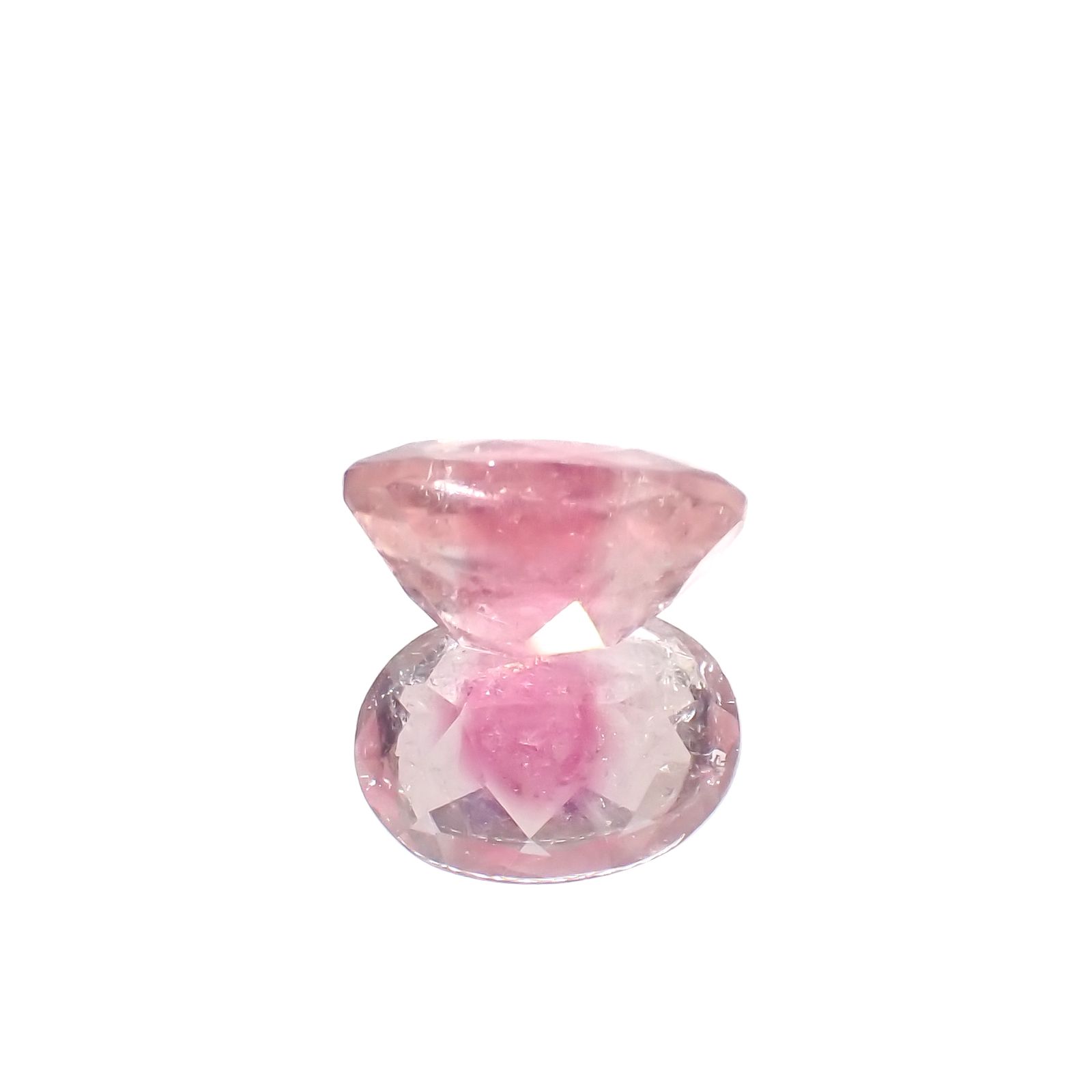 ピンククリスタルトルマリン(宝石名ピンク・トルマリン)コンゴ民主共和国産 1.38ct 識別済[230823229]8.2x6.1mm前後