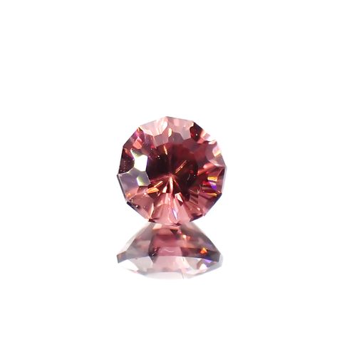 ◇カスタムカット◇ピンクジルコン スリランカ/カンボジア産 1.01ct[230421818]5.4x5.4mm前後