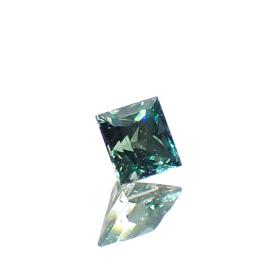 ◇プリンセスカット◇アレキサンドライト ブラジル産 0.14ct[230522057]2.7x2.7mm前後
