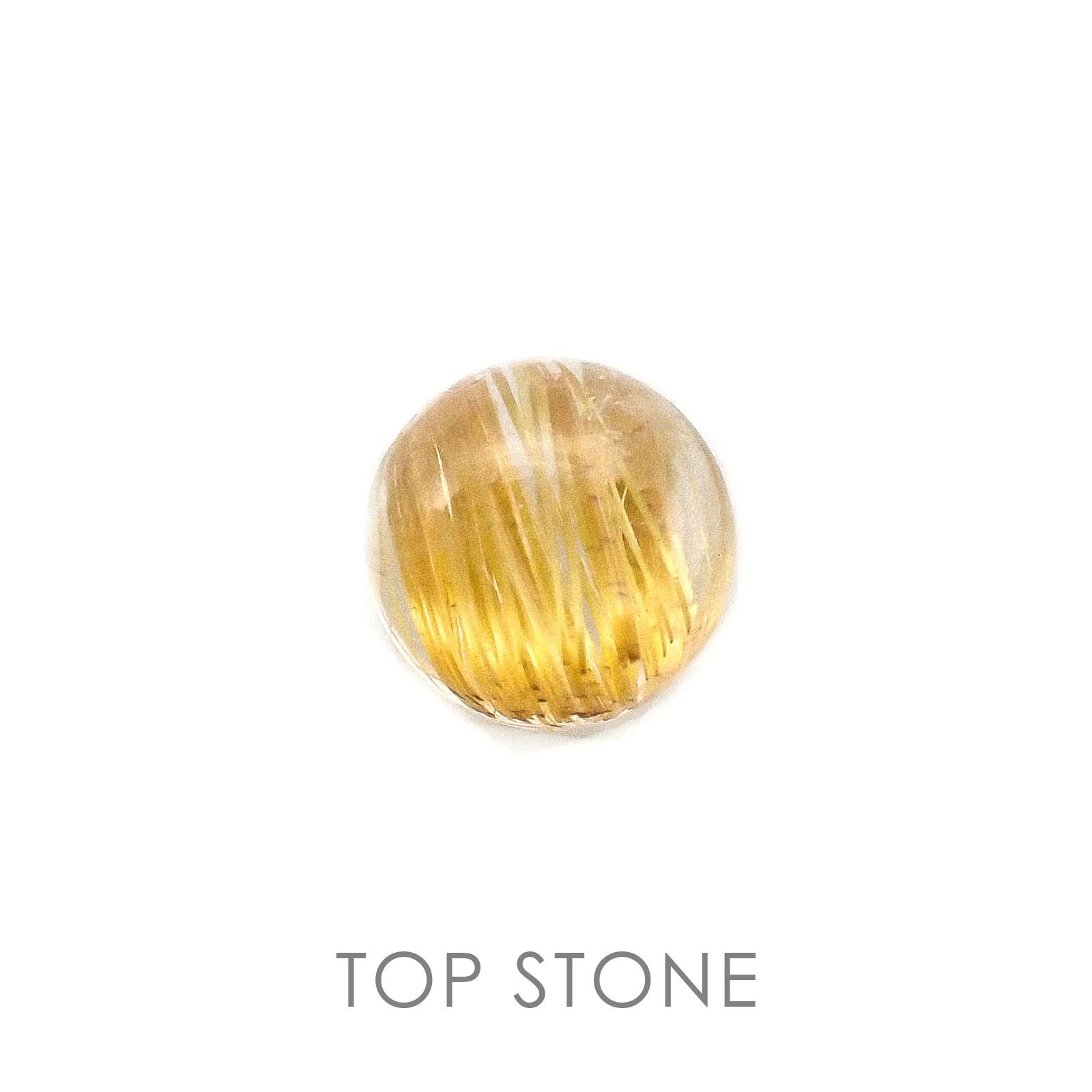 ルチルクォーツ ブラジル産 ルース 1.69ct[20084476]7.2×7.2mm前後