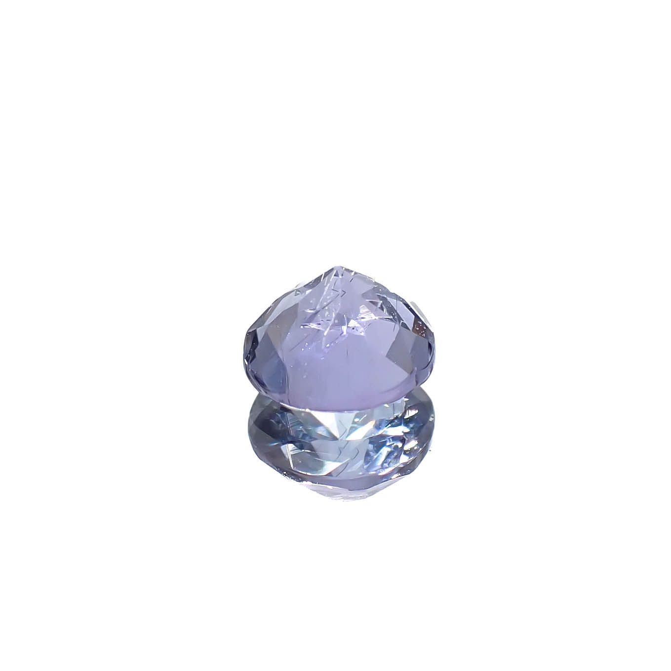 バイカラータンザナイト(宝石名ゾイサイト)タンザニア産 0.58ct 識別済[240828608]5.1x5.1mm前後