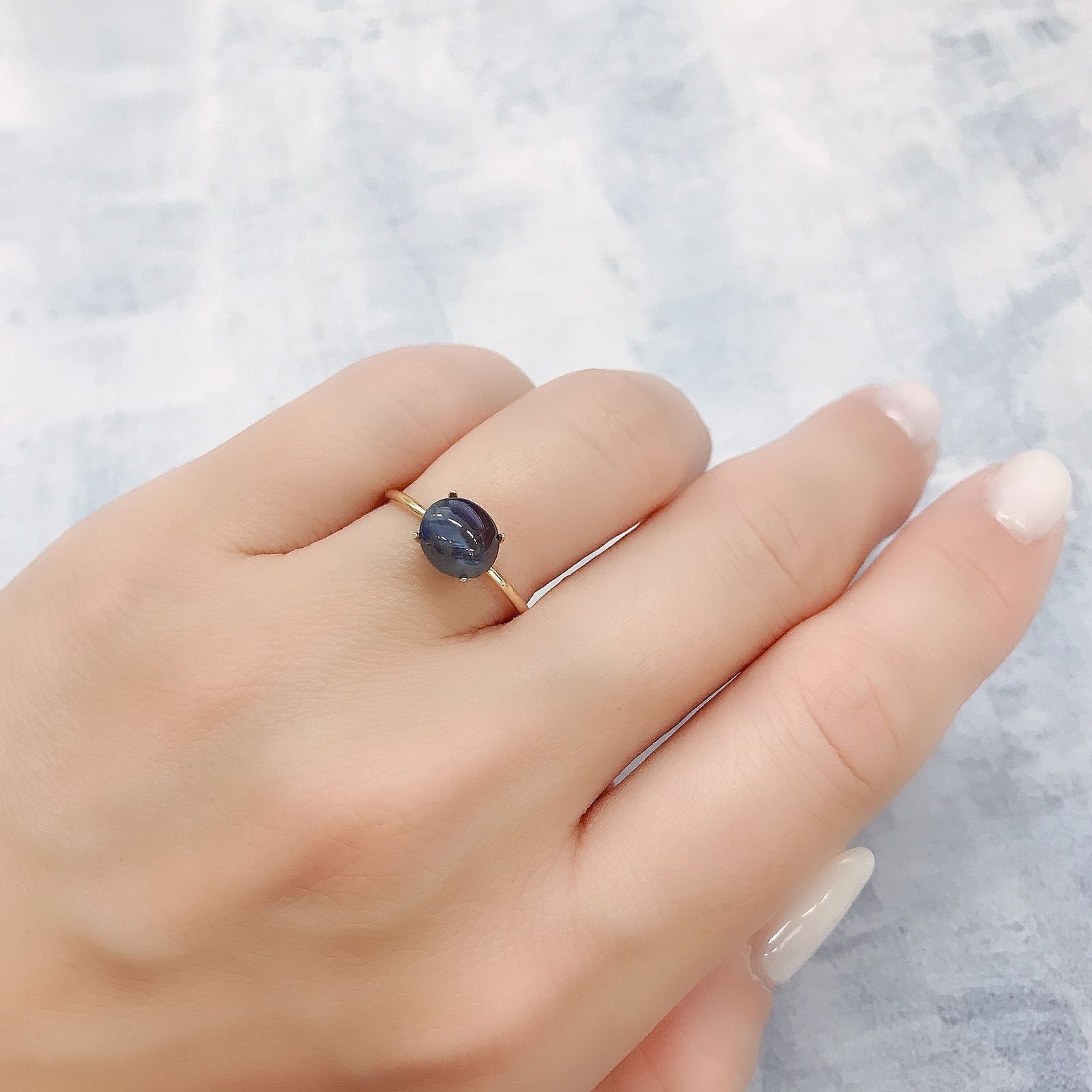 アレキサンドライトキャッツアイ(宝石名アレキサンドライト/キャッツアイ)インド産 1.91ct GIA鑑付[220616453]7.63x6.6mm前後