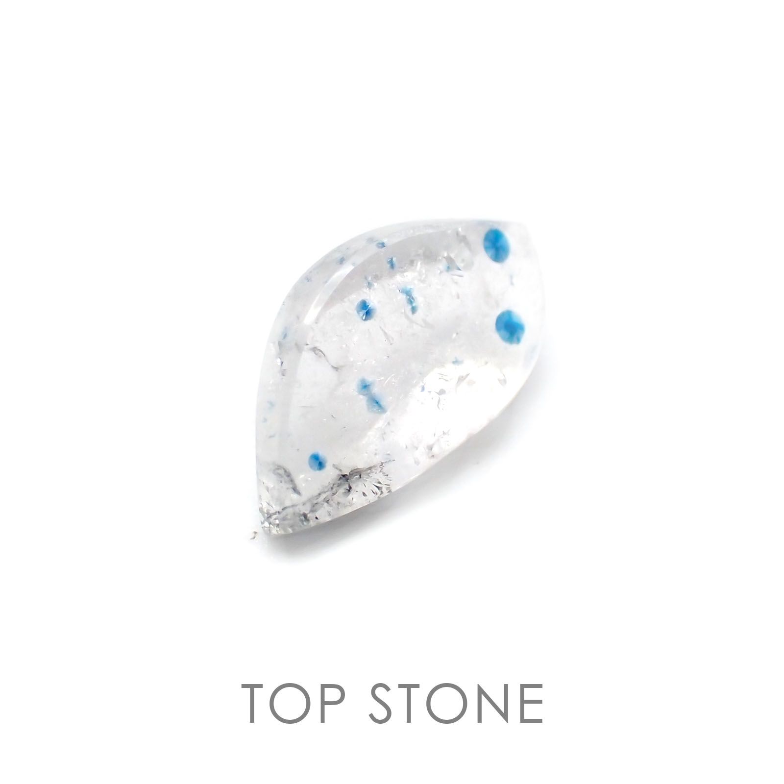 ◇フリーフォーム◇パライバクォーツ ブラジル産 ルース 1.26ct[210310272]10.3×5.4mm前後