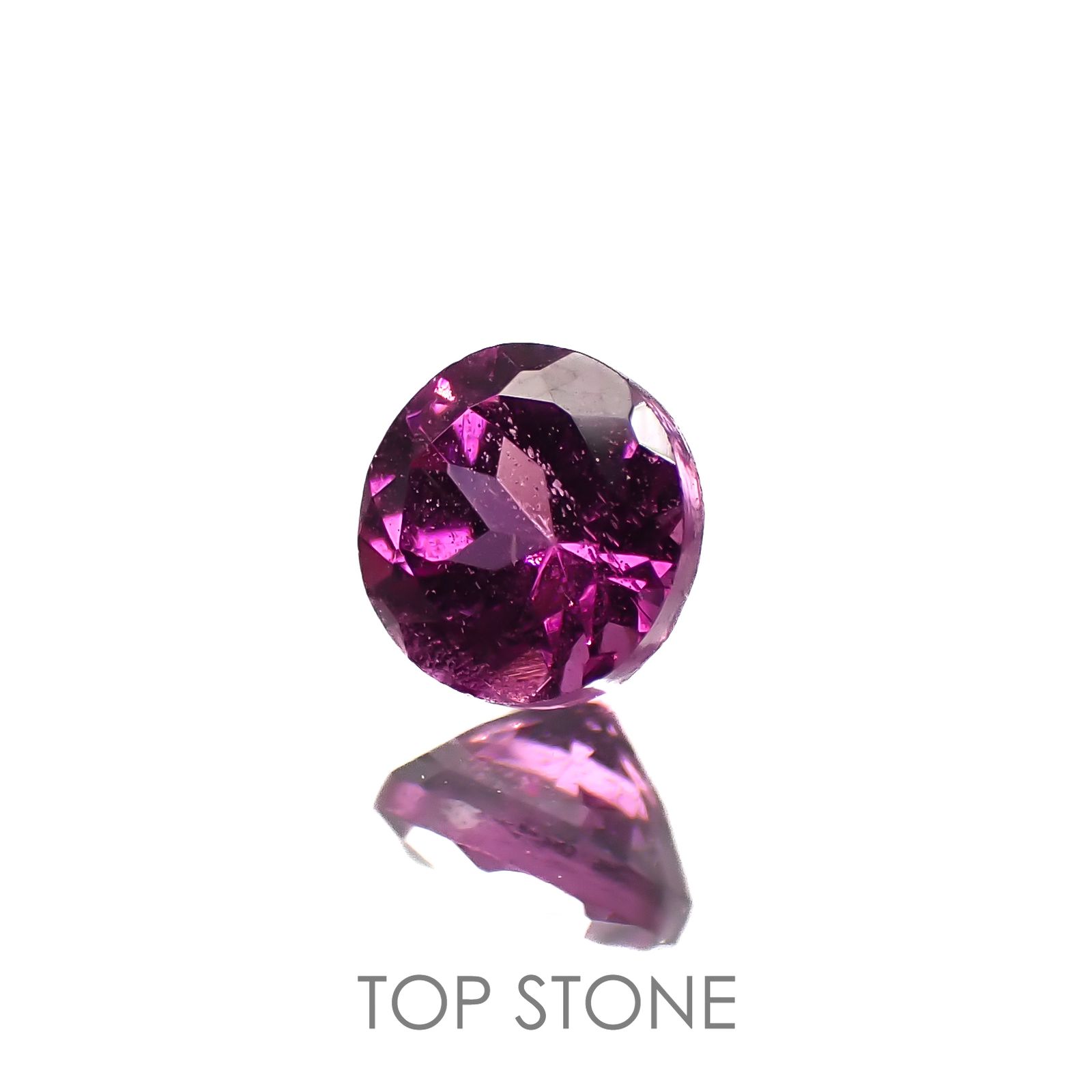カラーシフト マラヤガーネット(宝石名ガーネット)タンザニア産 0.40ct 識別済[220817280]4.1x4.1mm前後