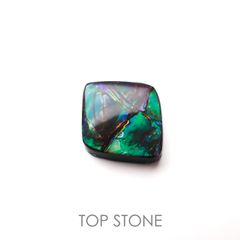◇フリーフォーム◇アンモライト トリプレット カナダ産 11.73ct[220817411]15.1x14.4mm前後