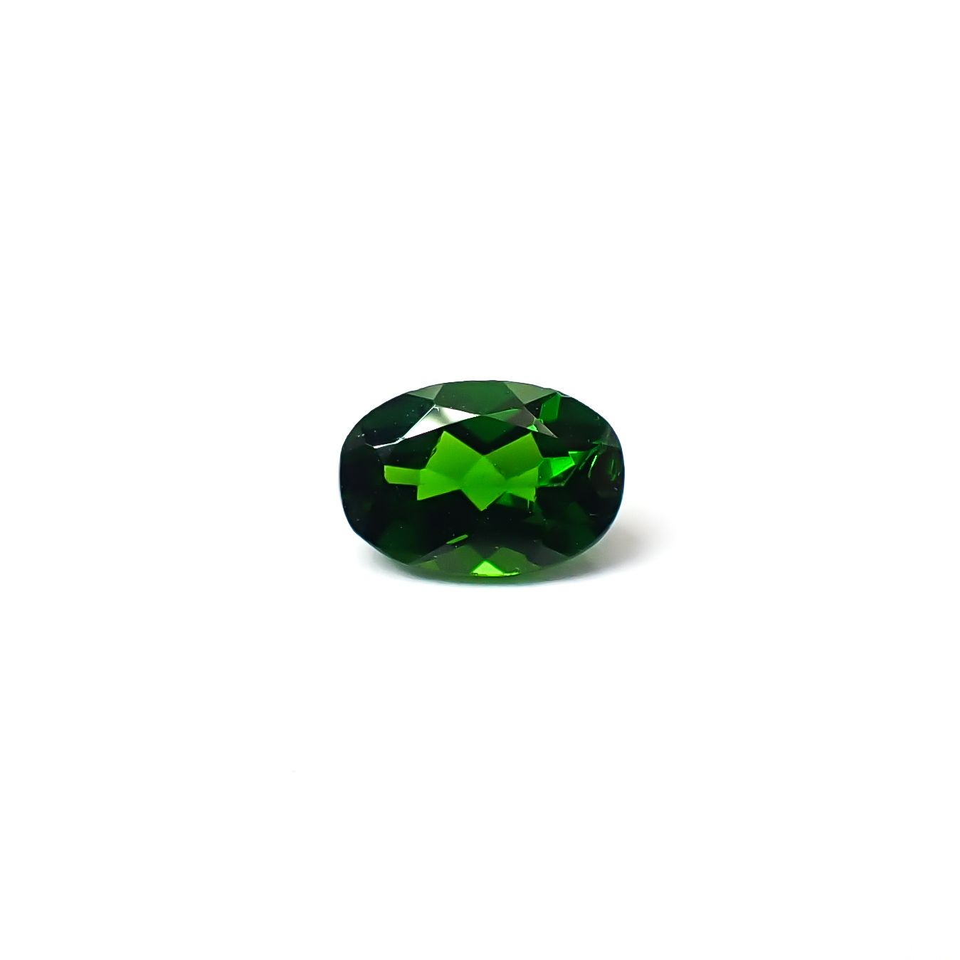 クロムダイオプサイド(宝石名クロム・ダイオプサイド)ロシア産 識別済 0.51ct / 6x4.1mm前後 [260432099]