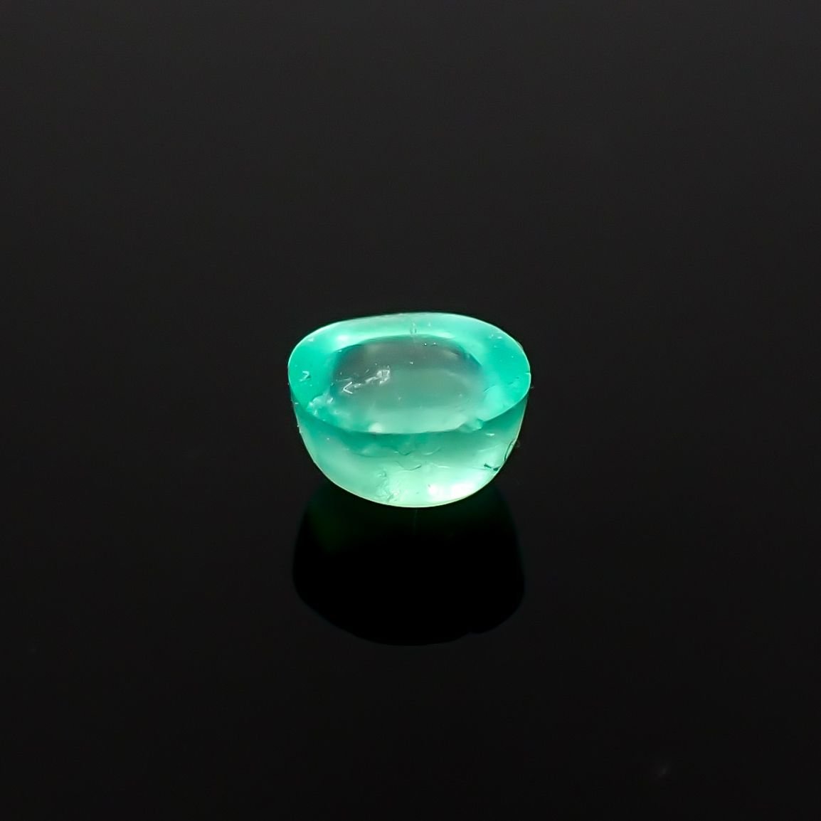 エメラルドキャッツアイ コロンビア産 0.23ct [241229555]3.6x3.5mm前後