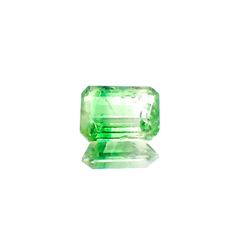 バイカラーツァボライト(宝石名グリーン グロッシュラー・ガーネット)タンザニア産 識別済 1.14ct / 6.9x5.1mm前後 [231124268]