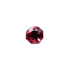 ◇オクタゴンカット◇レッドジルコン(宝石名ジルコン)スリランカ/カンボジア産 識別済 0.71ct / 4.9x4.8mm前後 [260732551]