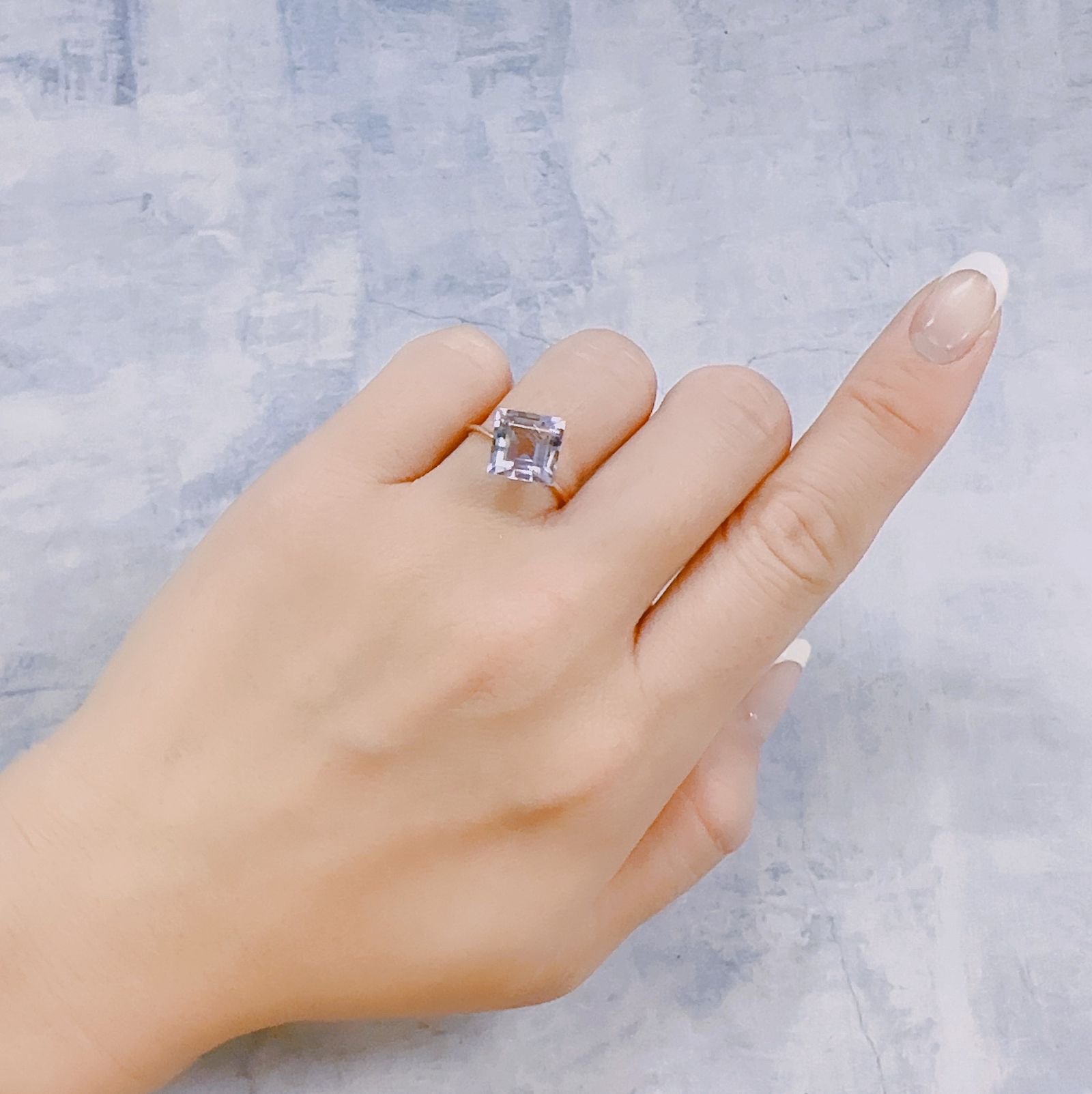 アワーグラスアメジスト モロッコ産 3.35ct[221219626]8.9x8.8mm前後