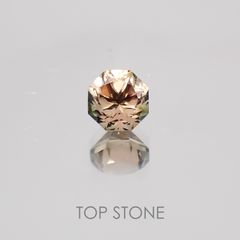 ◇オクタゴンカット◇バイカラートルマリンSA ブラジル・アフリカ産 ルース 0.39ct[21049165]4.2×4.2mm前後