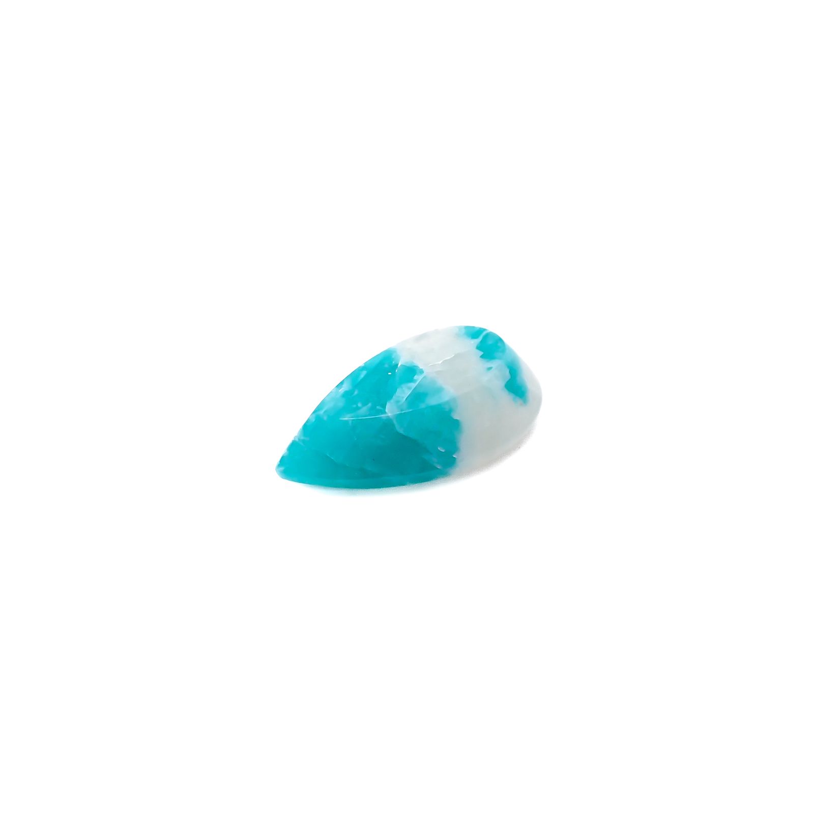 マトリックスアマゾナイト(アマゾナイトインクォーツ/フェルドスパー) ブラジル産 3.87ct[240226335]15.2x8.6mm前後