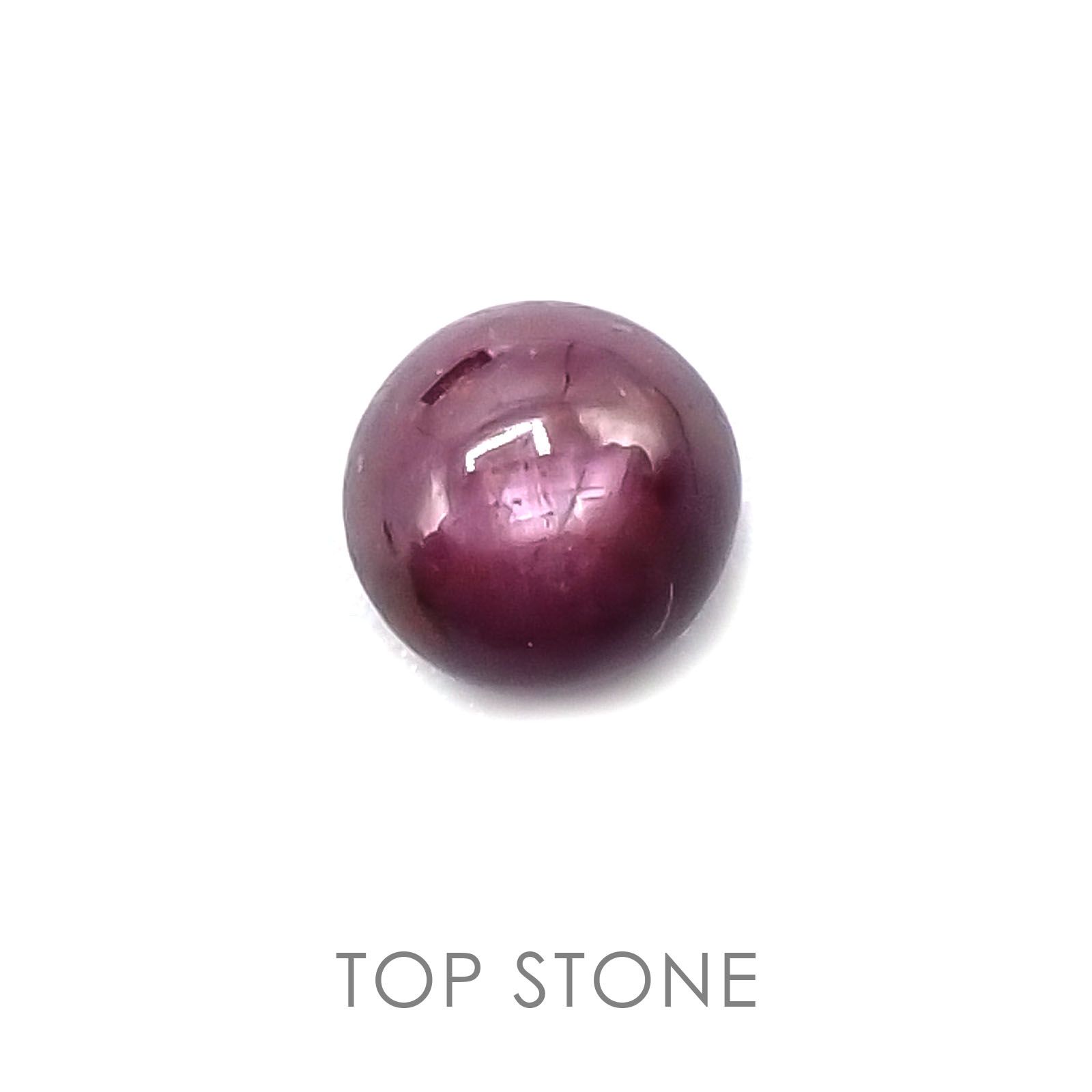 スタールビー インド産 ルース 1.83ct[20084896]6.9×5.9mm前後
