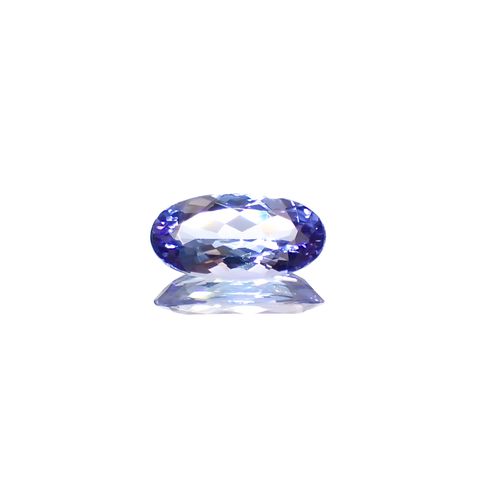バイカラータンザナイト(宝石名タンザナイト)タンザニア産 1.13ct 識別済[231224648]9.8x5.1mm前後