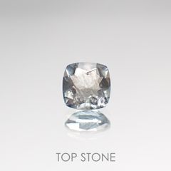 アベンチュリンアクアマリン(宝石名アクアマリン) ナイジェリア産 1.21ct 識別済[210712977]6.9×6.8mm前後