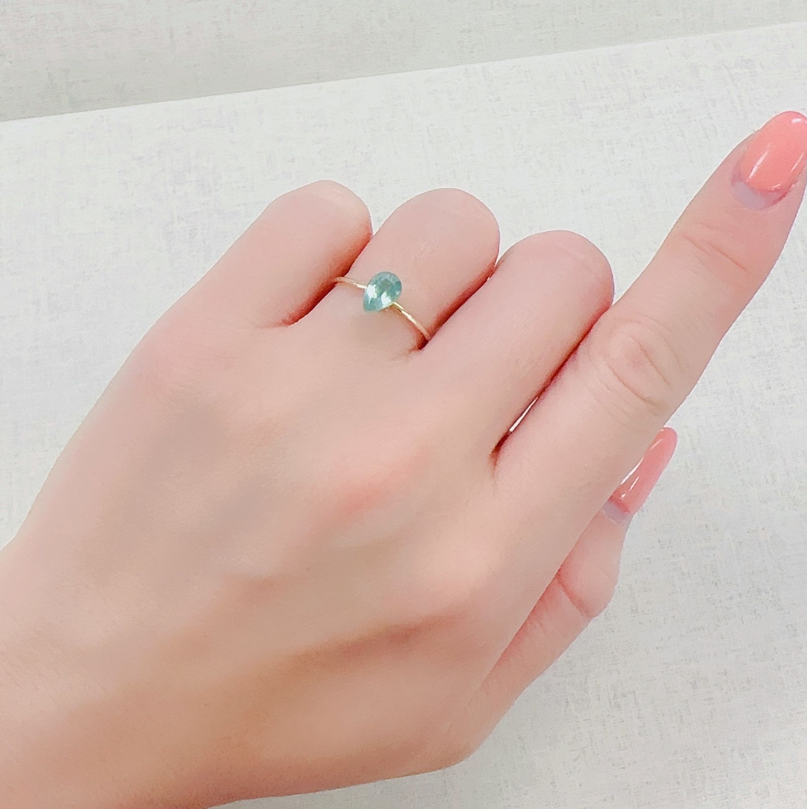 グリーンカイヤナイト タンザニア産 0.88ct[230220578]7.1x4.8mm前後