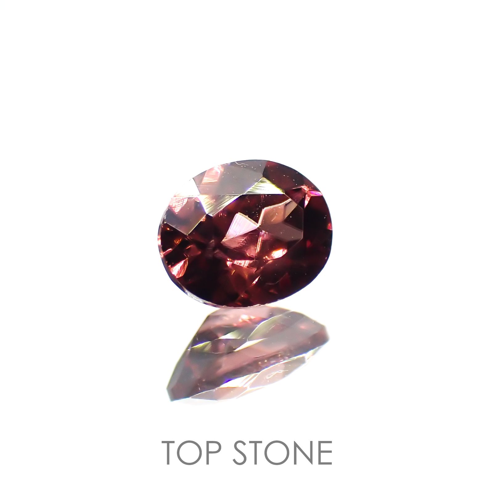 ピンクジルコン(宝石名ジルコン) スリランカ/カンボジア産/ 0.51ct 識別済[21069798]5.1×4mm前後
