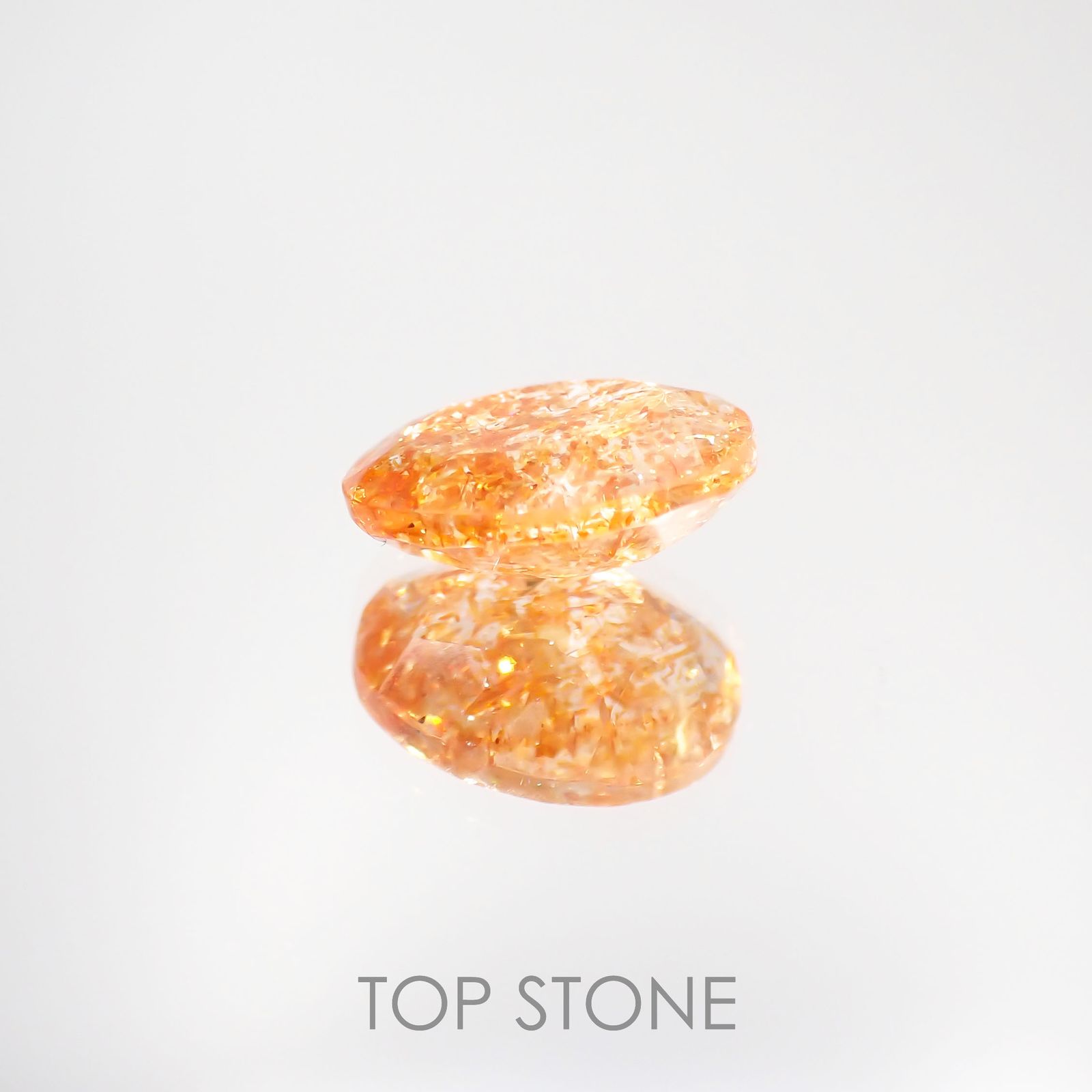 イリュージョンサンストーン インド産 1.60ct[221219254]9.1x7.2mm前後