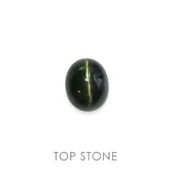 ダイオプサイドキャッツアイ(宝石名ダイオプサイト・キャッツアイ)ロシア産 5.111ct ソ付(CGL)[230120303]10x8.1mm前後